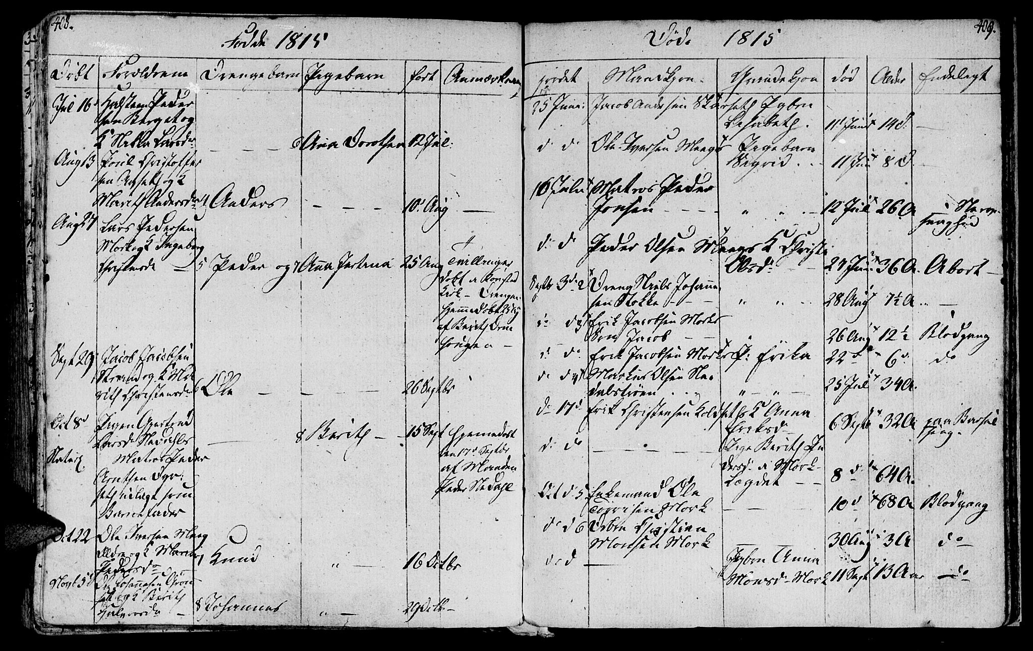 Ministerialprotokoller, klokkerbøker og fødselsregistre - Møre og Romsdal, AV/SAT-A-1454/568/L0799: Parish register (official) no. 568A08, 1780-1819, p. 408-409