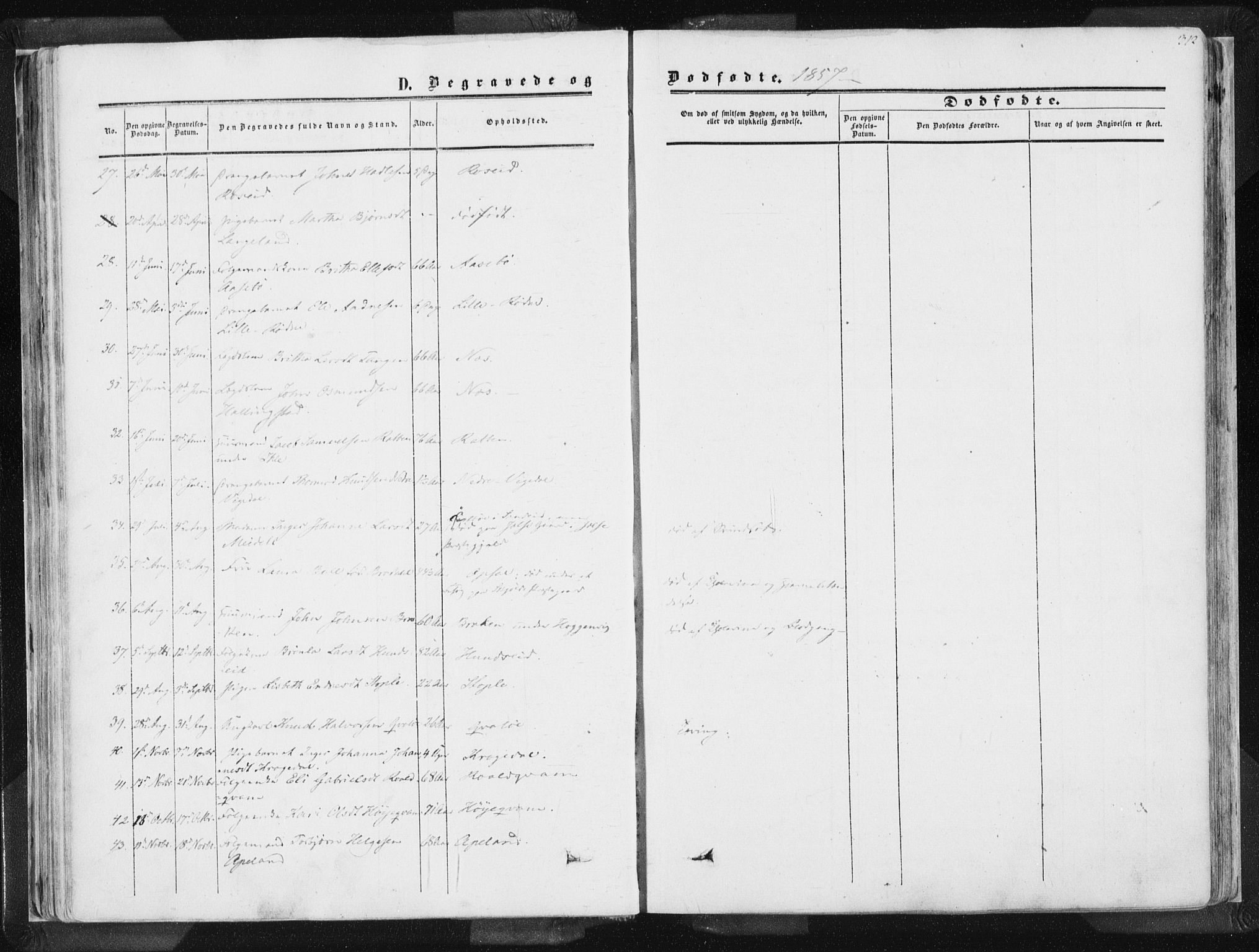 Vikedal sokneprestkontor, AV/SAST-A-101840/01/IV: Parish register (official) no. A 6.2, 1851-1867, p. 312