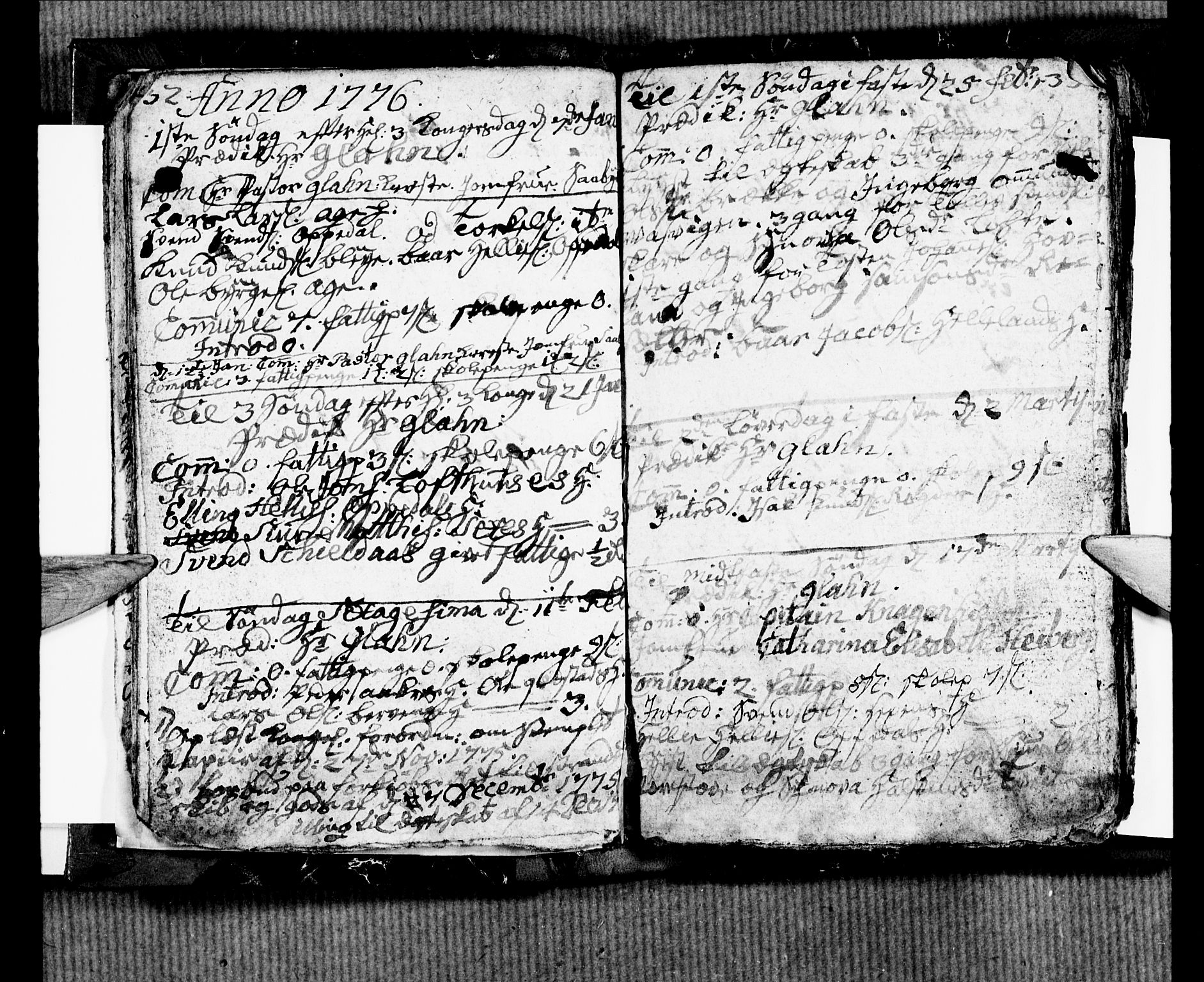 Ullensvang sokneprestembete, SAB/A-78701/H/Hab: Parish register (copy) no. B 4, 1775-1778, p. 32-33