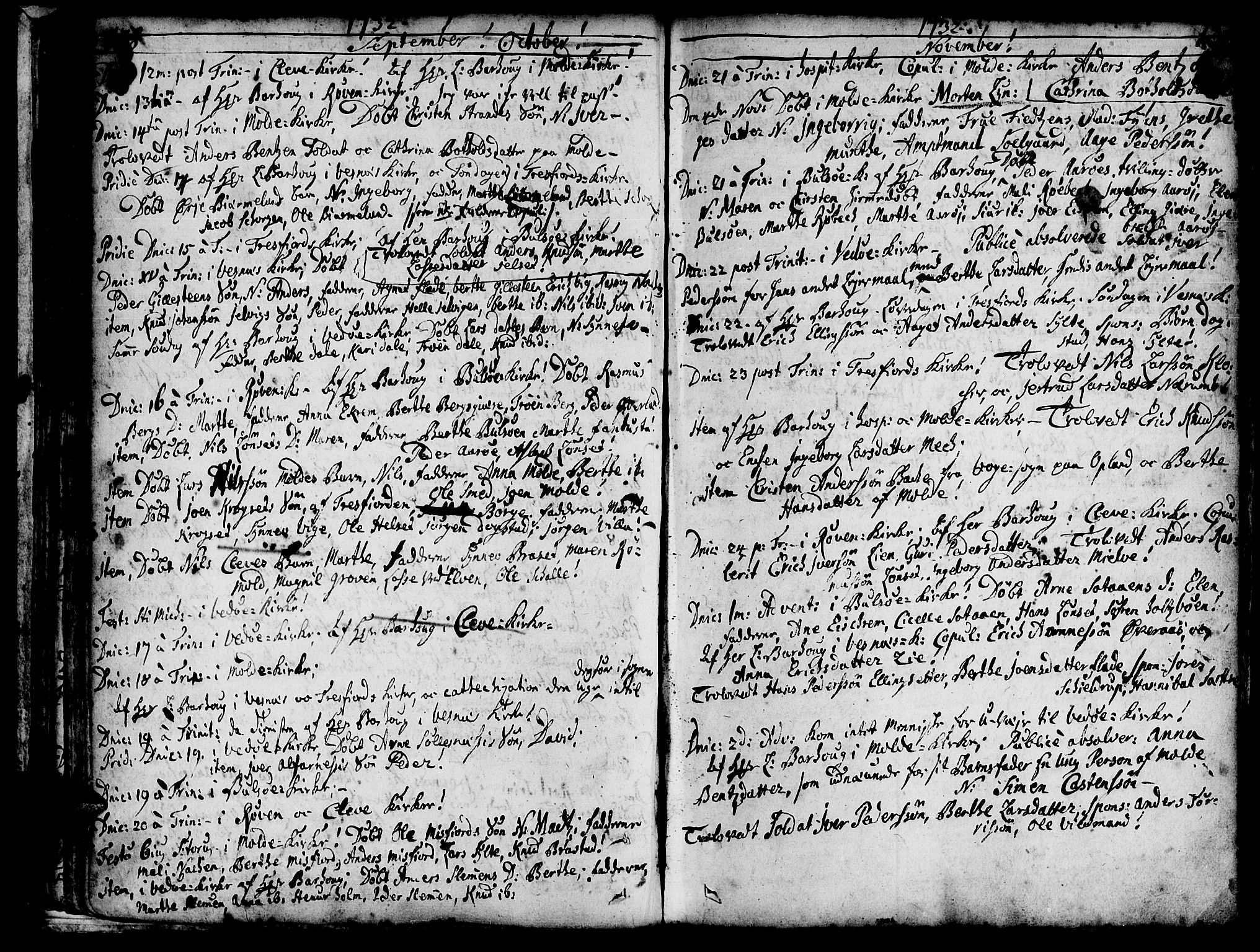 Ministerialprotokoller, klokkerbøker og fødselsregistre - Møre og Romsdal, AV/SAT-A-1454/547/L0599: Parish register (official) no. 547A01, 1721-1764, p. 130-131