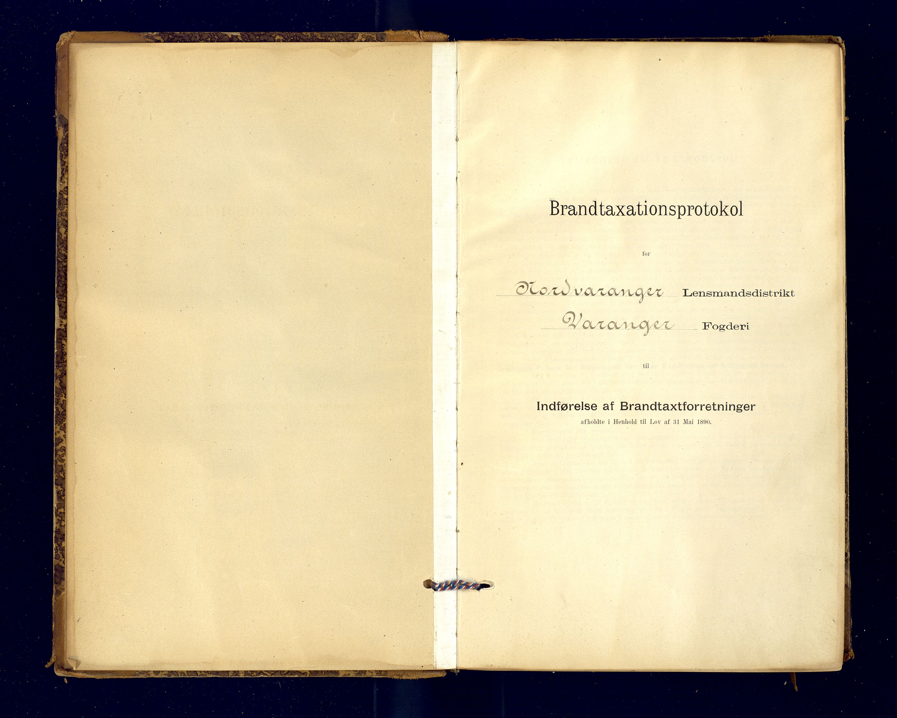 Nord-Varanger (Vadsø) lensmannskontor, SATØ/S-1166/1/Fp/Fpb/L0198: Branntakstprotokoller, 1895-1913