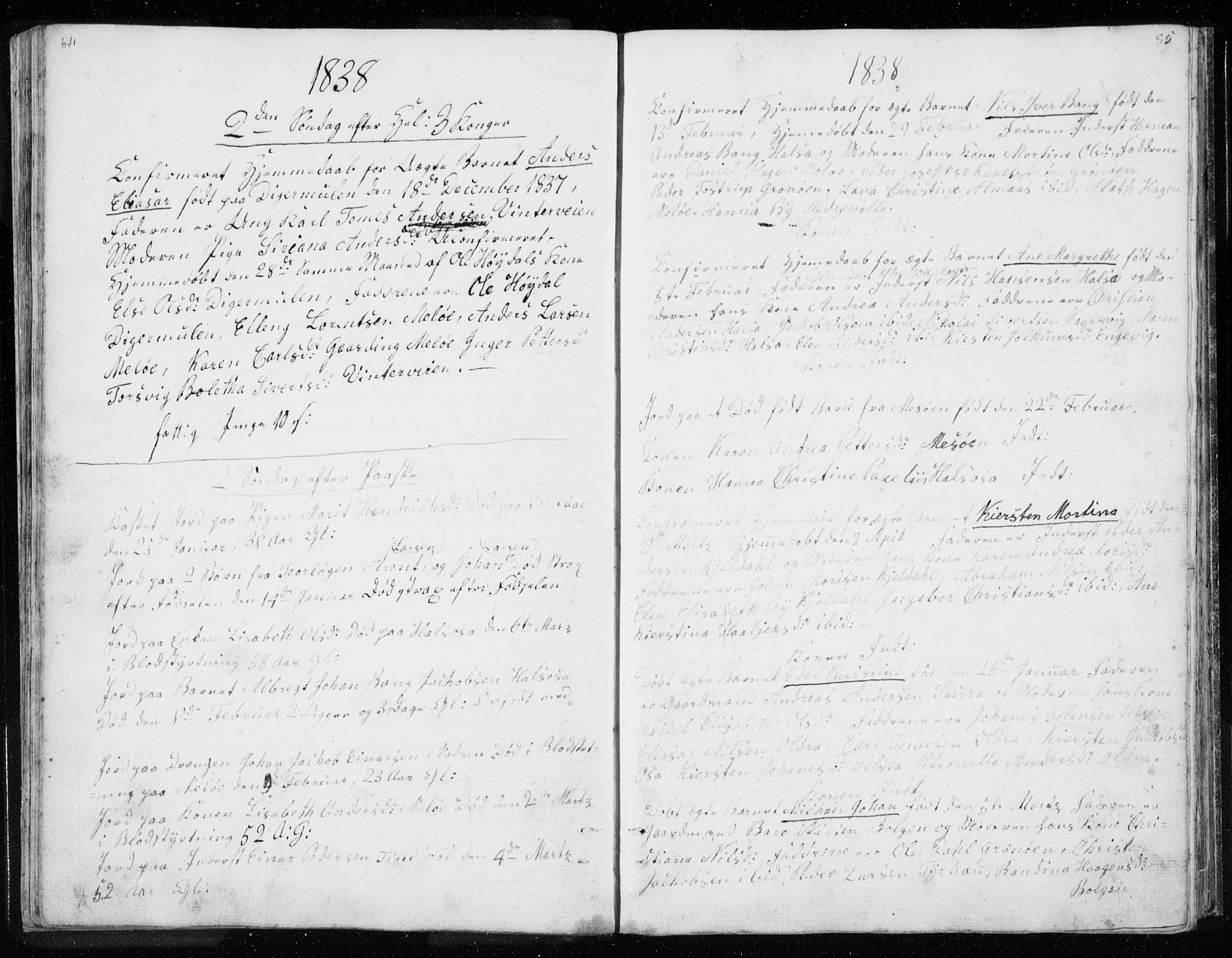 Ministerialprotokoller, klokkerbøker og fødselsregistre - Nordland, AV/SAT-A-1459/843/L0632: Parish register (copy) no. 843C01, 1833-1853, p. 84-85