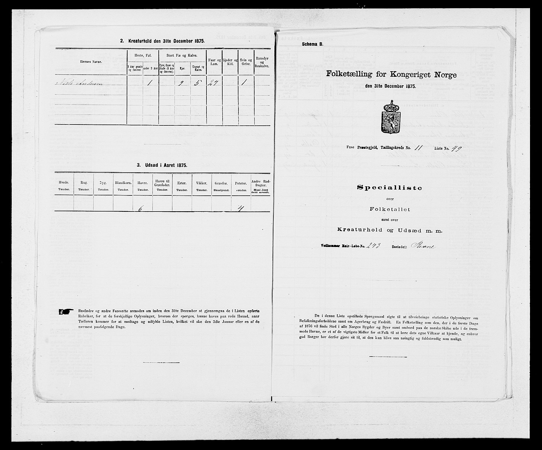 SAB, 1875 census for 1241P Fusa, 1875, p. 868