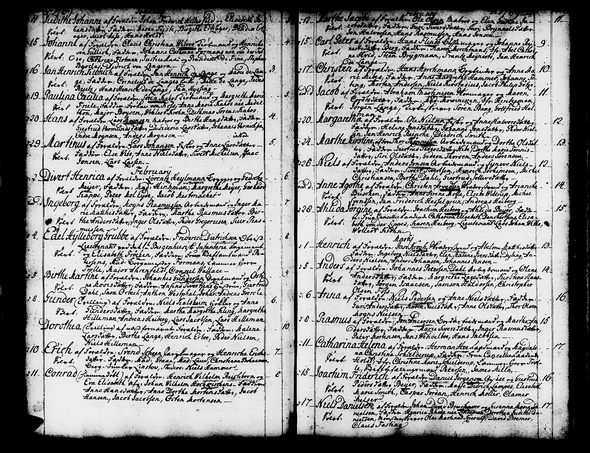 Domkirken sokneprestembete, SAB/A-74801/H/Haa/L0003: Parish register (official) no. A 3, 1758-1789, p. 130-131