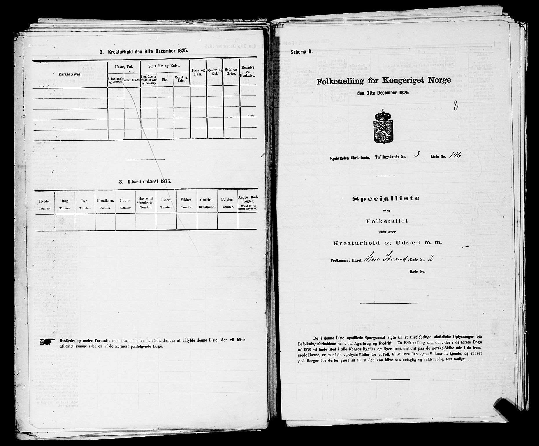 RA, 1875 census for 0301 Kristiania, 1875, p. 464