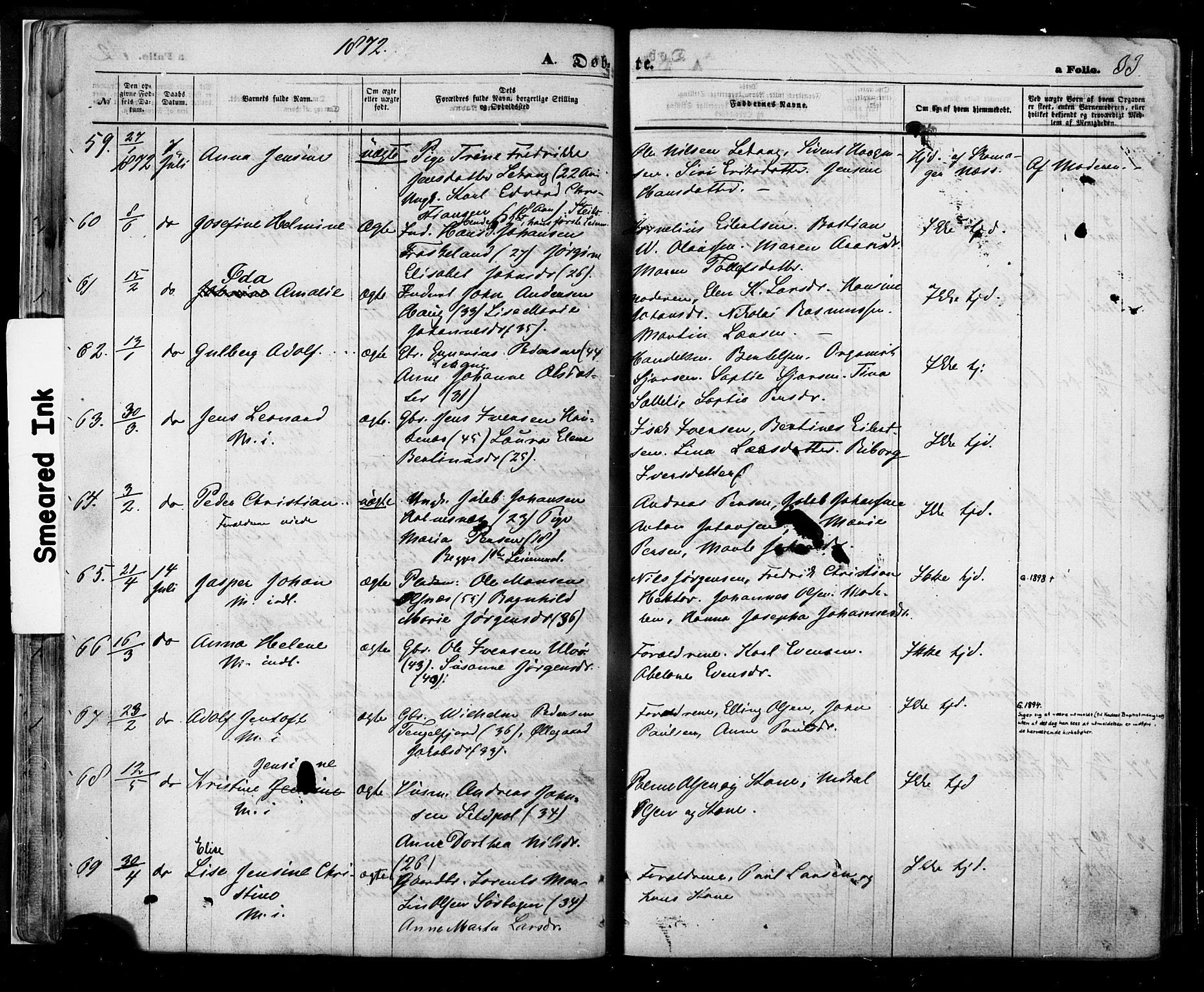 Ministerialprotokoller, klokkerbøker og fødselsregistre - Nordland, SAT/A-1459/888/L1242: Parish register (official) no. 888A08, 1870-1875, p. 33