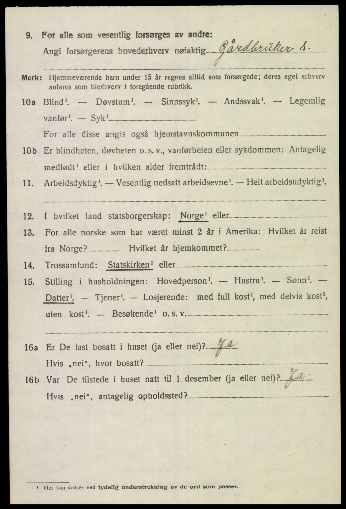 SAK, 1920 census for Øyslebø, 1920, p. 723