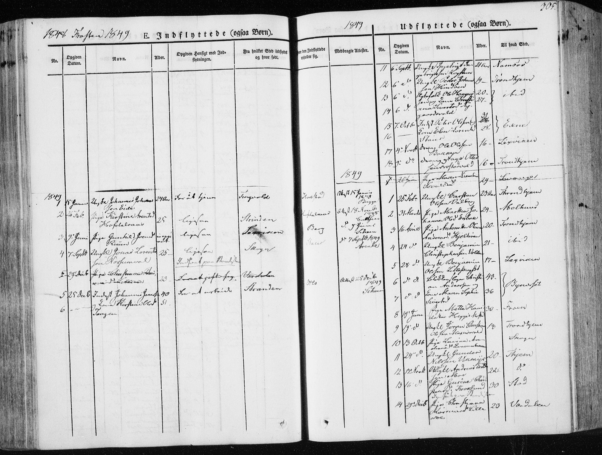 Ministerialprotokoller, klokkerbøker og fødselsregistre - Nord-Trøndelag, SAT/A-1458/713/L0115: Parish register (official) no. 713A06, 1838-1851, p. 305
