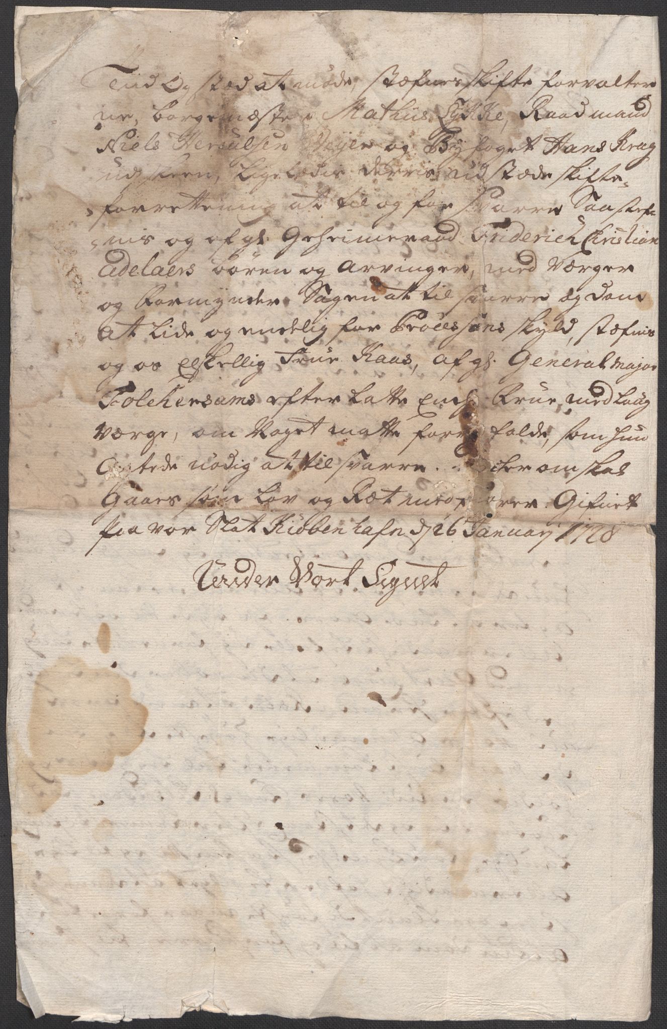 Riksarkivets diplomsamling, AV/RA-EA-5965/F12/L0009: Pk. 8 (III), 1435-1728, p. 258