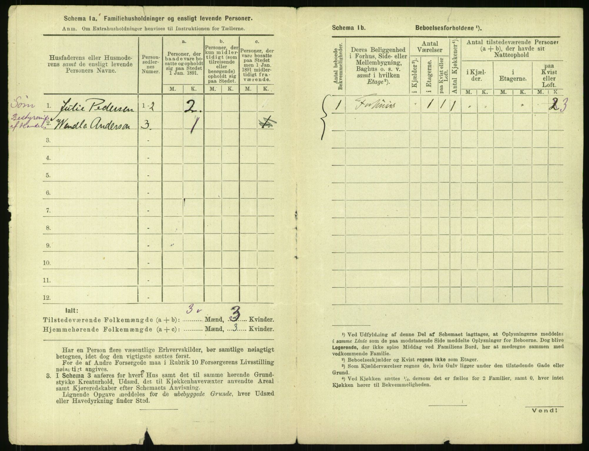 RA, 1891 census for 0301 Kristiania, 1891, p. 151079