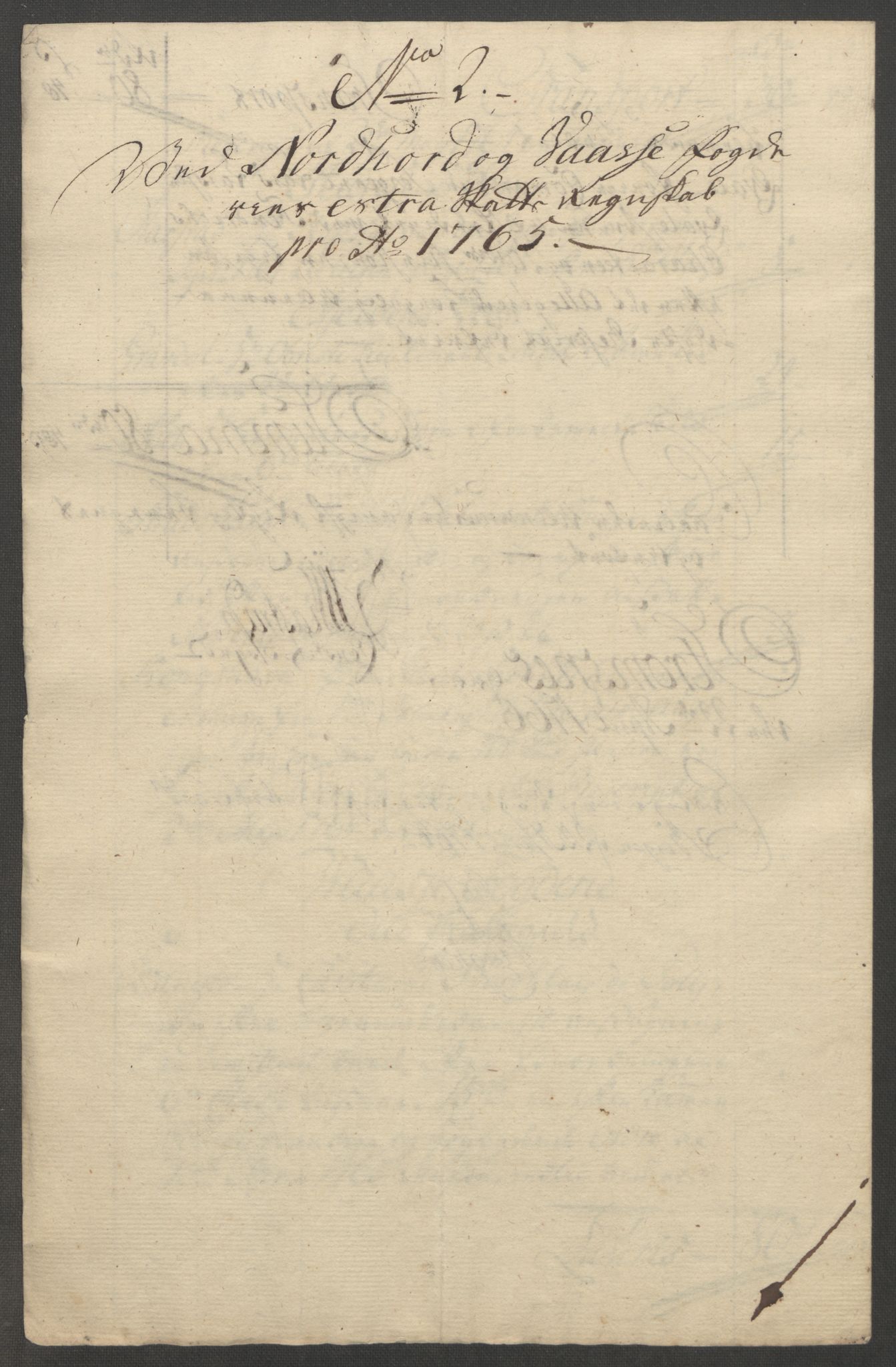 Rentekammeret inntil 1814, Reviderte regnskaper, Fogderegnskap, AV/RA-EA-4092/R51/L3303: Ekstraskatten Nordhordland og Voss, 1762-1772, p. 105