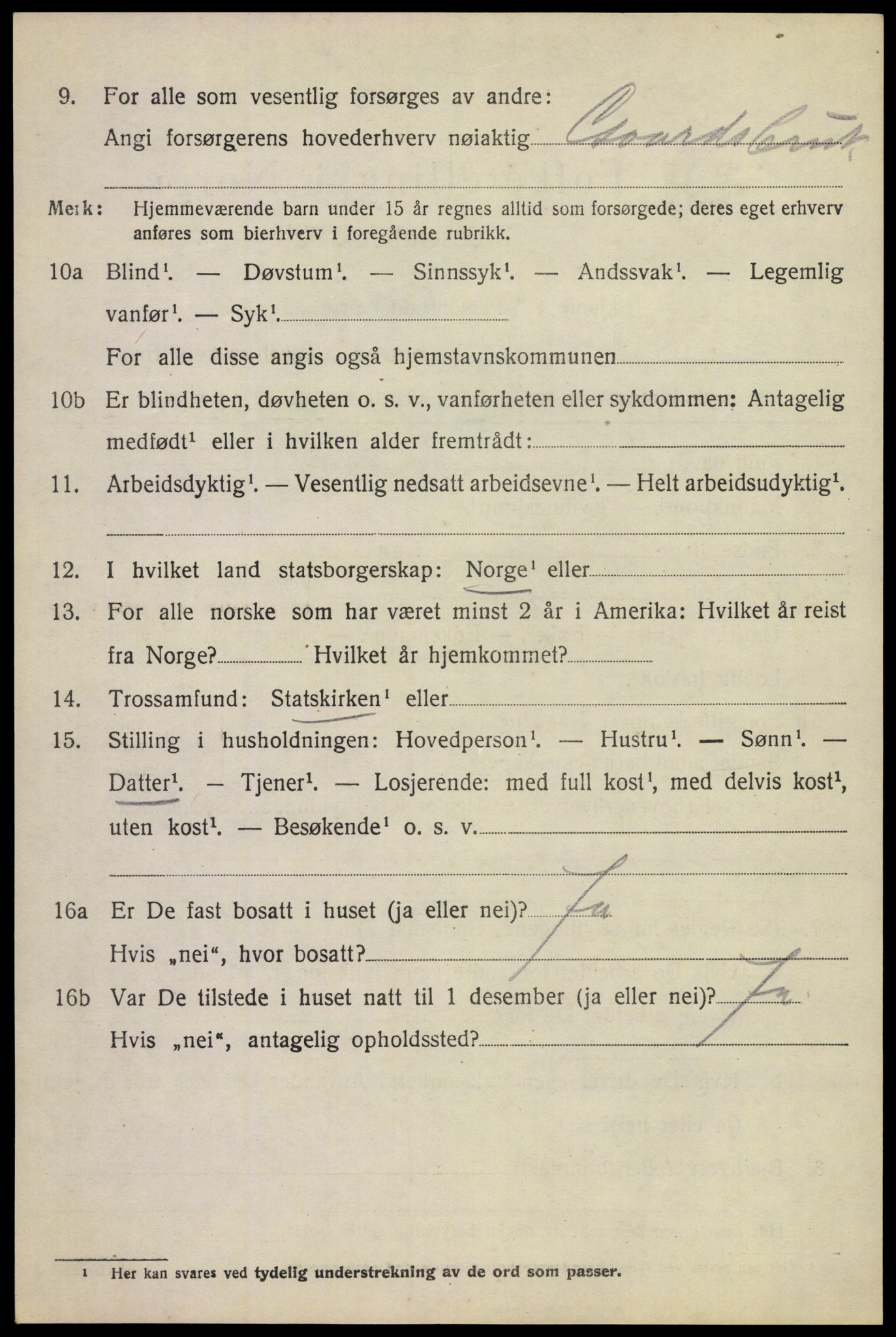 SAKO, 1920 census for Borre, 1920, p. 6223