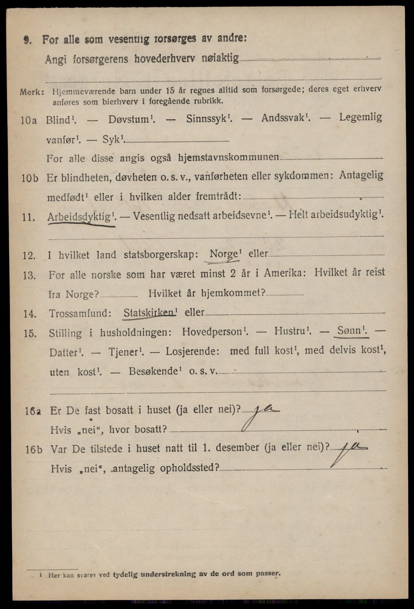 SAKO, 1920 census for Rauland, 1920, p. 713