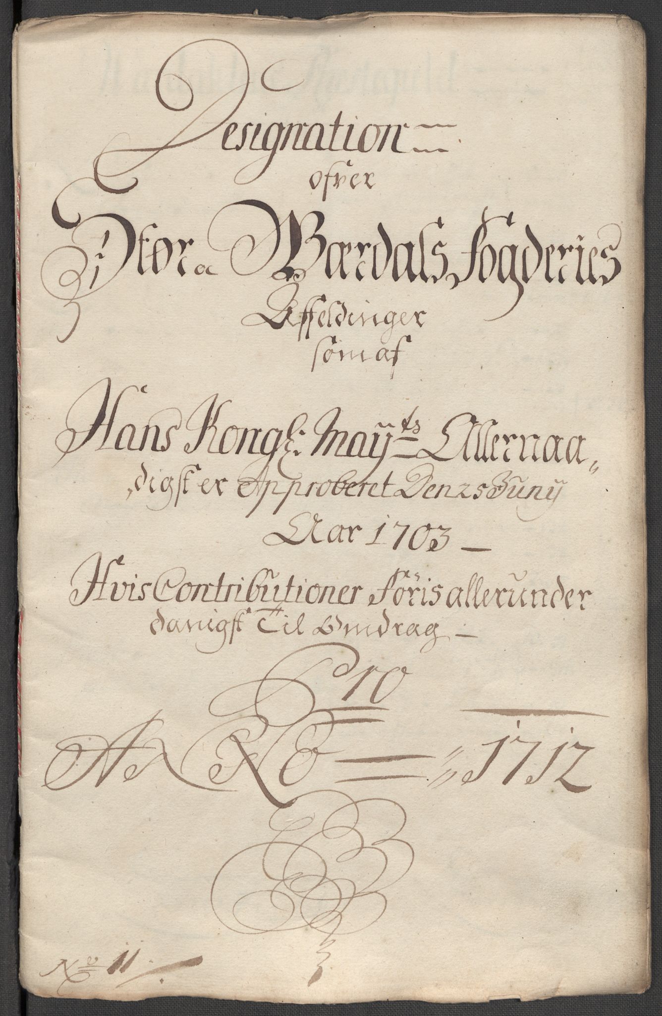 Rentekammeret inntil 1814, Reviderte regnskaper, Fogderegnskap, RA/EA-4092/R62/L4202: Fogderegnskap Stjørdal og Verdal, 1712, p. 307