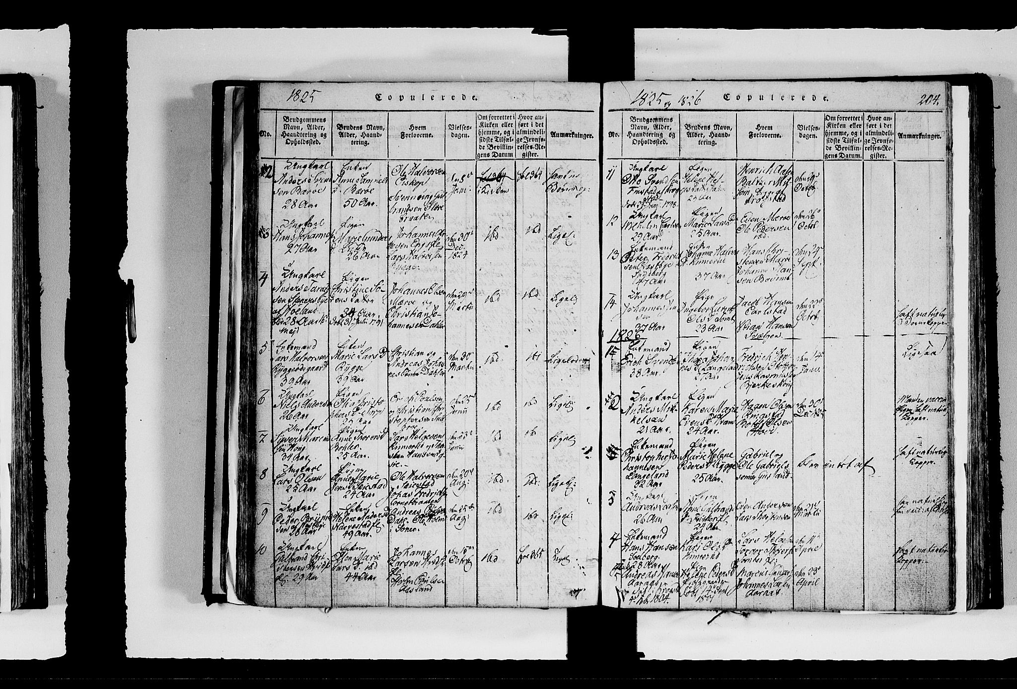 Hobøl prestekontor Kirkebøker, AV/SAO-A-2002/F/Fa/L0002: Parish register (official) no. I 2, 1814-1841, p. 204