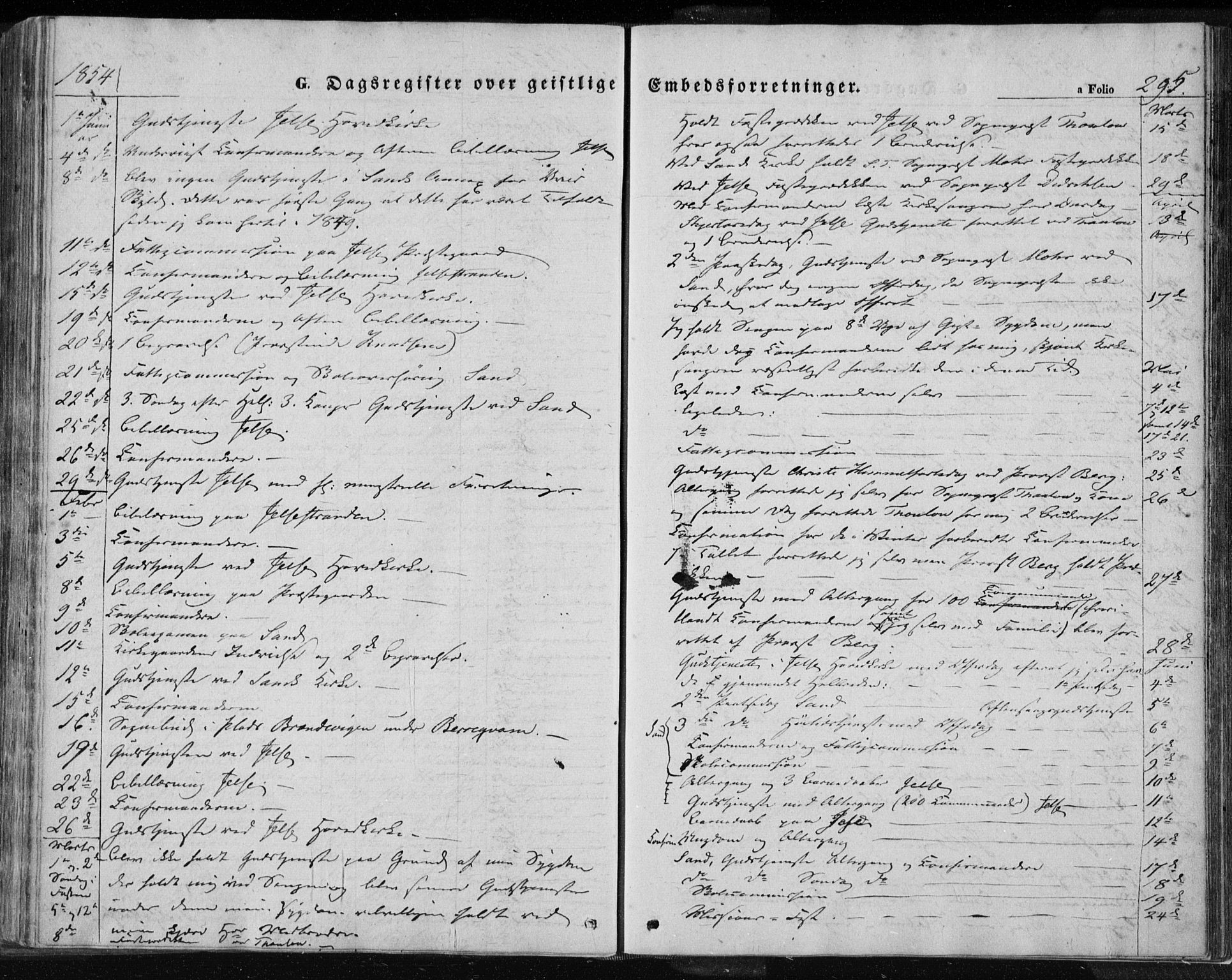 Jelsa sokneprestkontor, SAST/A-101842/01/IV: Parish register (official) no. A 7, 1854-1866, p. 295