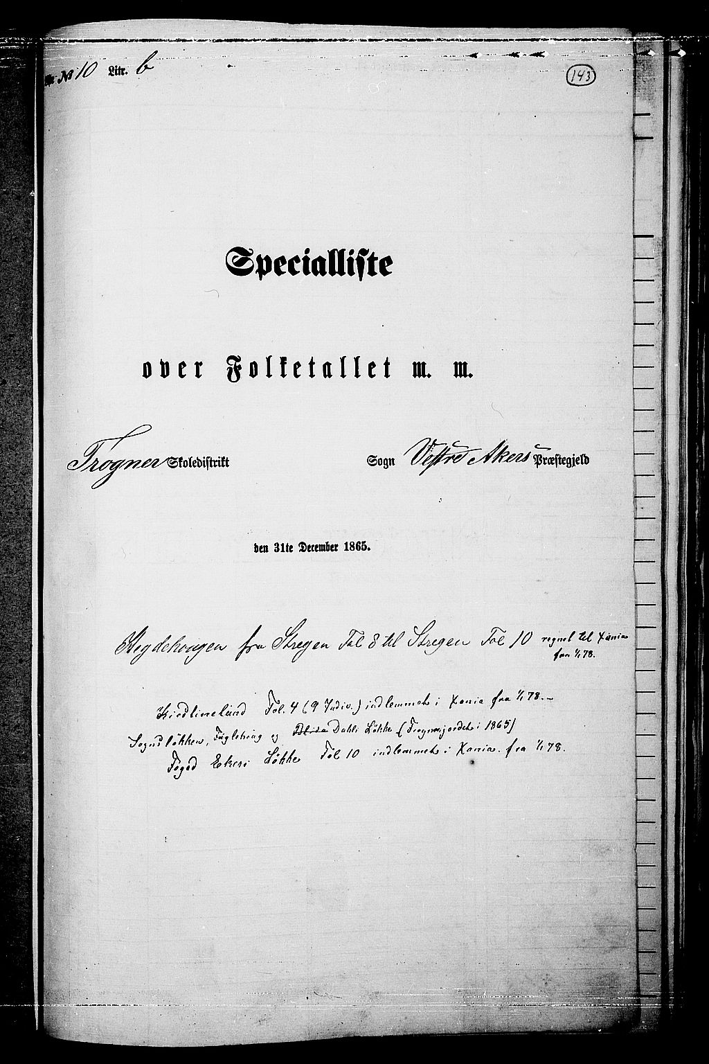 RA, 1865 census for Vestre Aker, 1865, p. 309