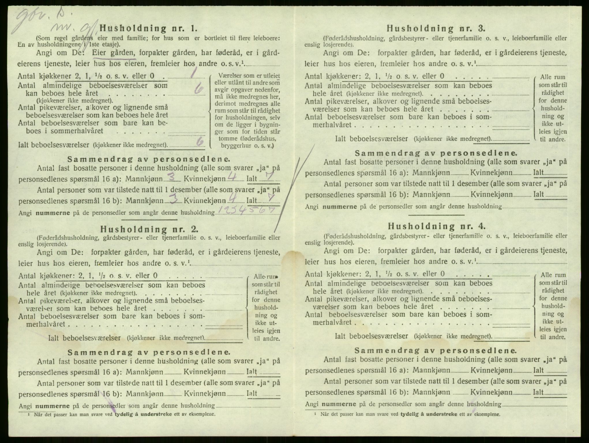 SAKO, 1920 census for Sande, 1920, p. 866