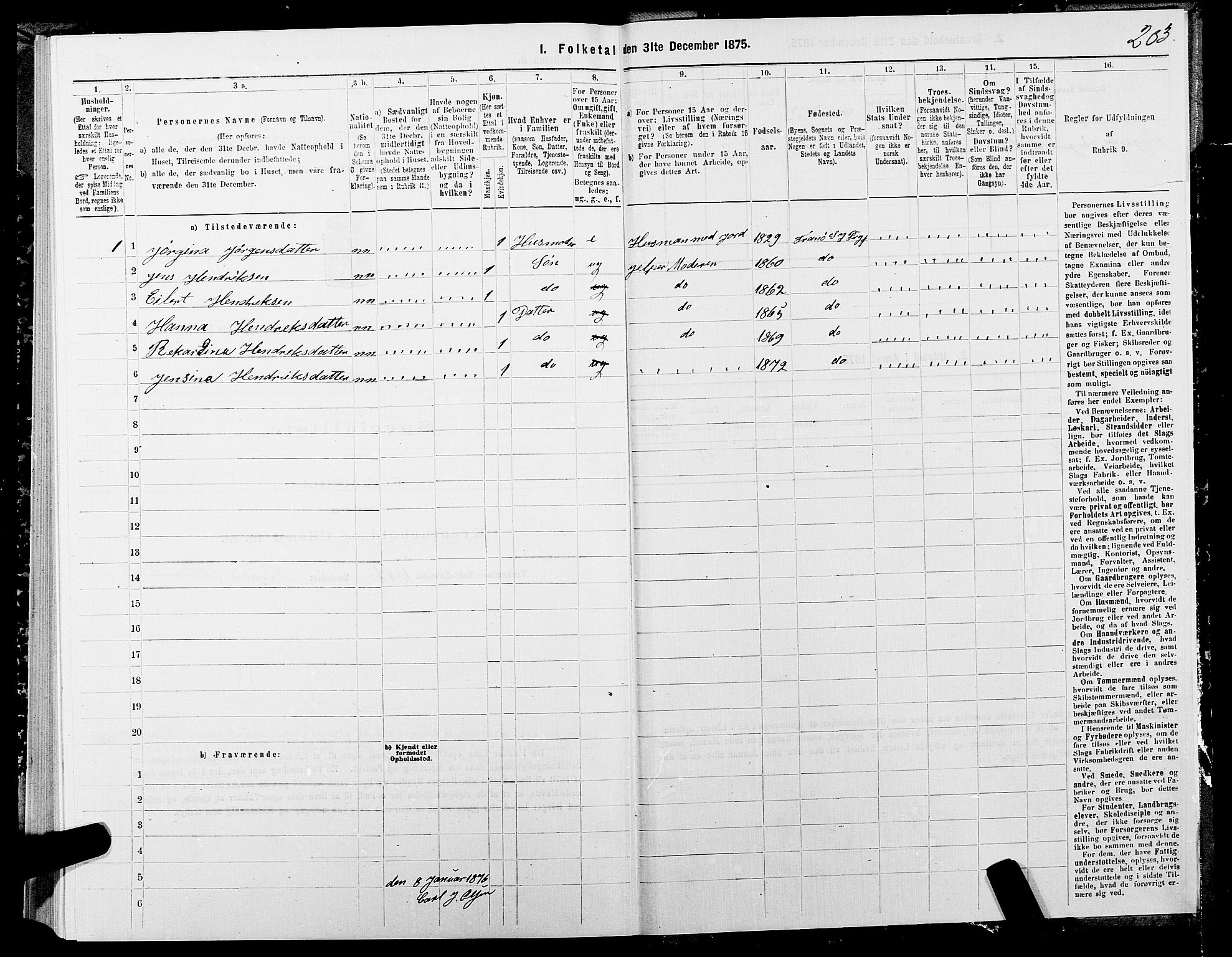 SATØ, 1875 census for 1927P Tranøy, 1875, p. 2203