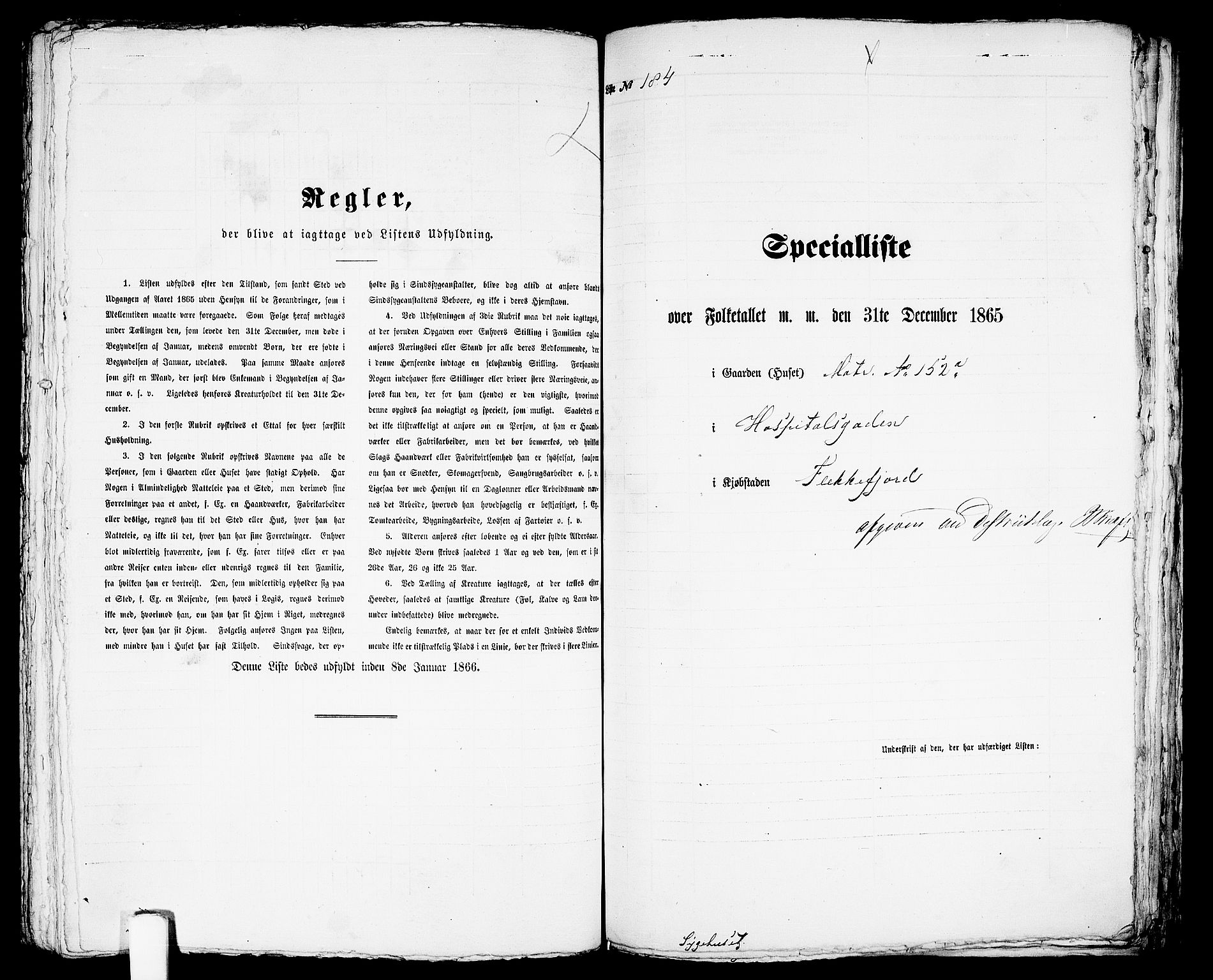 RA, 1865 census for Flekkefjord/Flekkefjord, 1865, p. 378