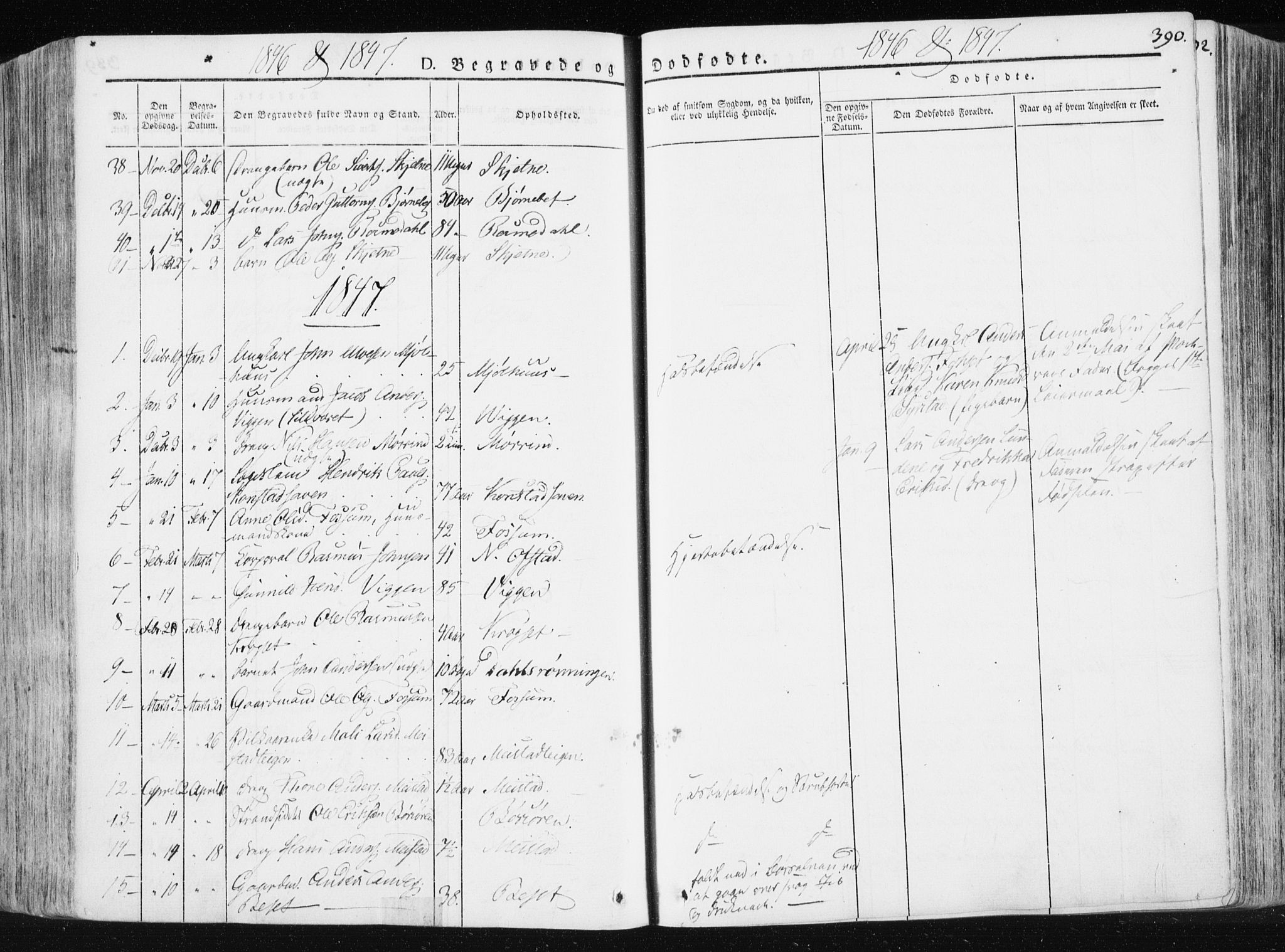 Ministerialprotokoller, klokkerbøker og fødselsregistre - Sør-Trøndelag, AV/SAT-A-1456/665/L0771: Parish register (official) no. 665A06, 1830-1856, p. 390