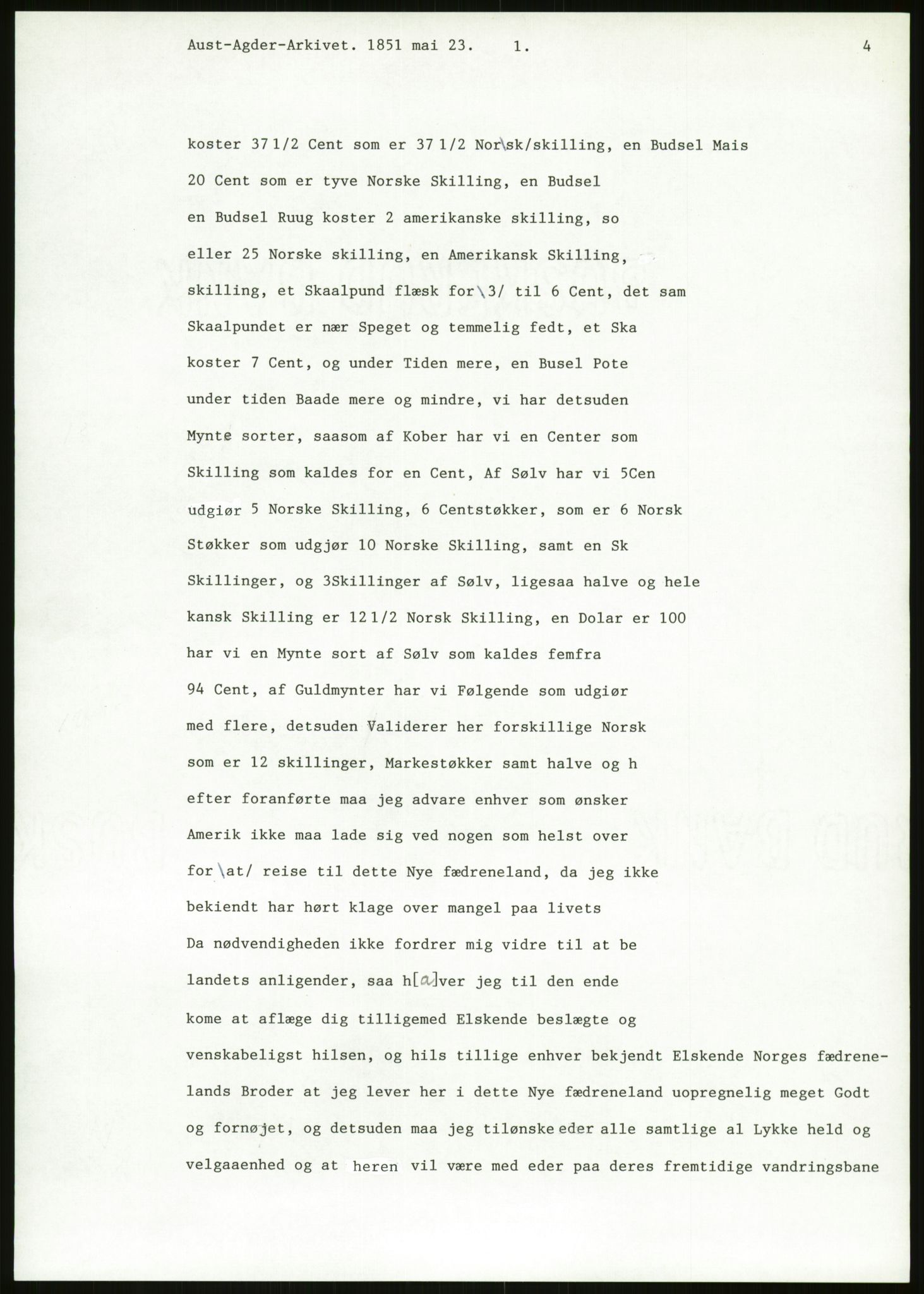 Samlinger til kildeutgivelse, Amerikabrevene, AV/RA-EA-4057/F/L0026: Innlån fra Aust-Agder: Aust-Agder-Arkivet - Erickson, 1838-1914, p. 11