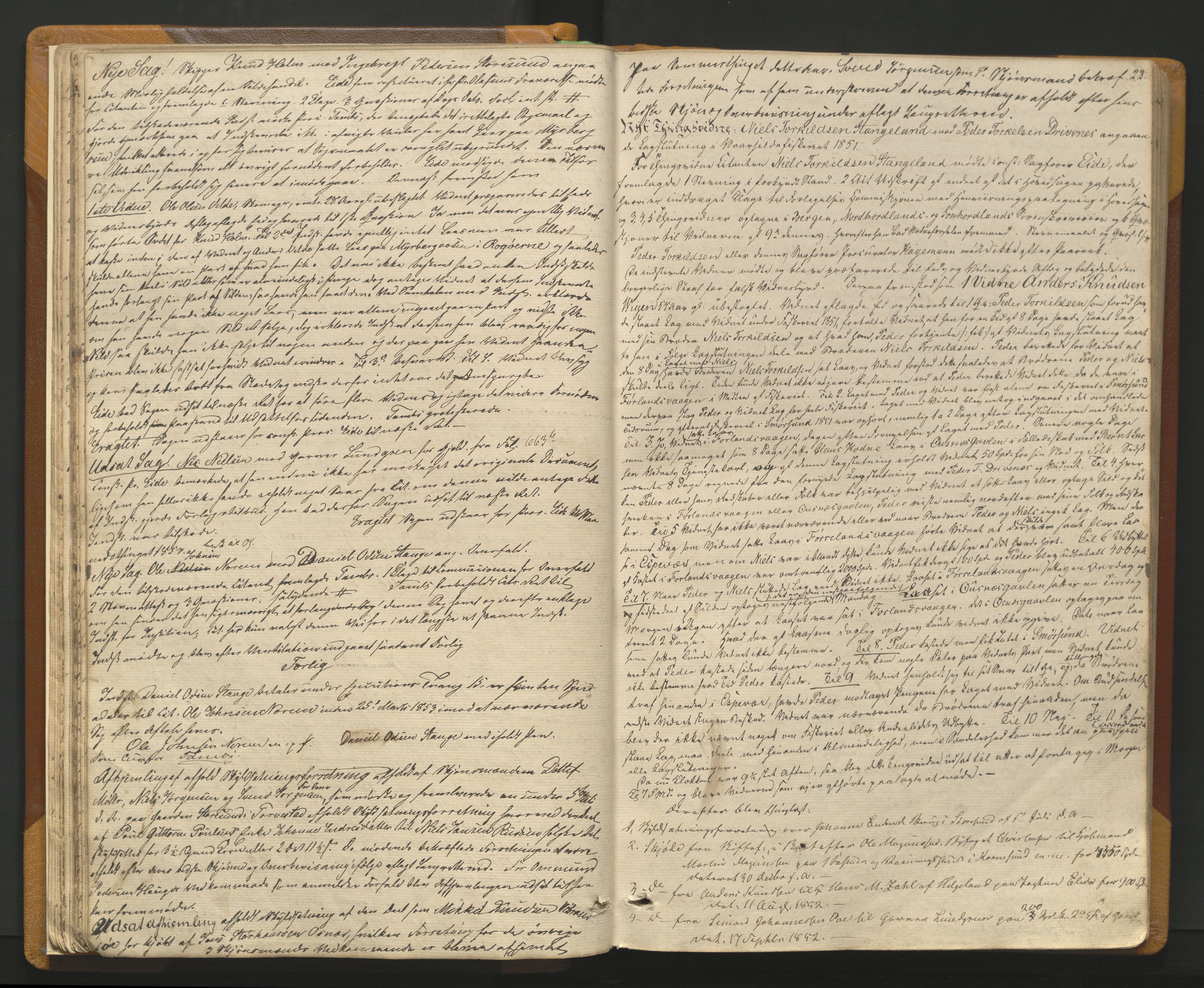 Karmsund sorenskriveri, AV/SAST-A-100311/01/I/IA/IAB/L0005: TINGBOK, 1852-1861, p. 21b-22a