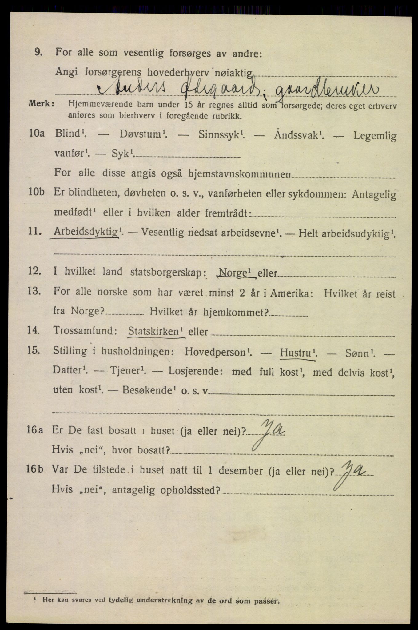 SAK, 1920 census for Greipstad, 1920, p. 429
