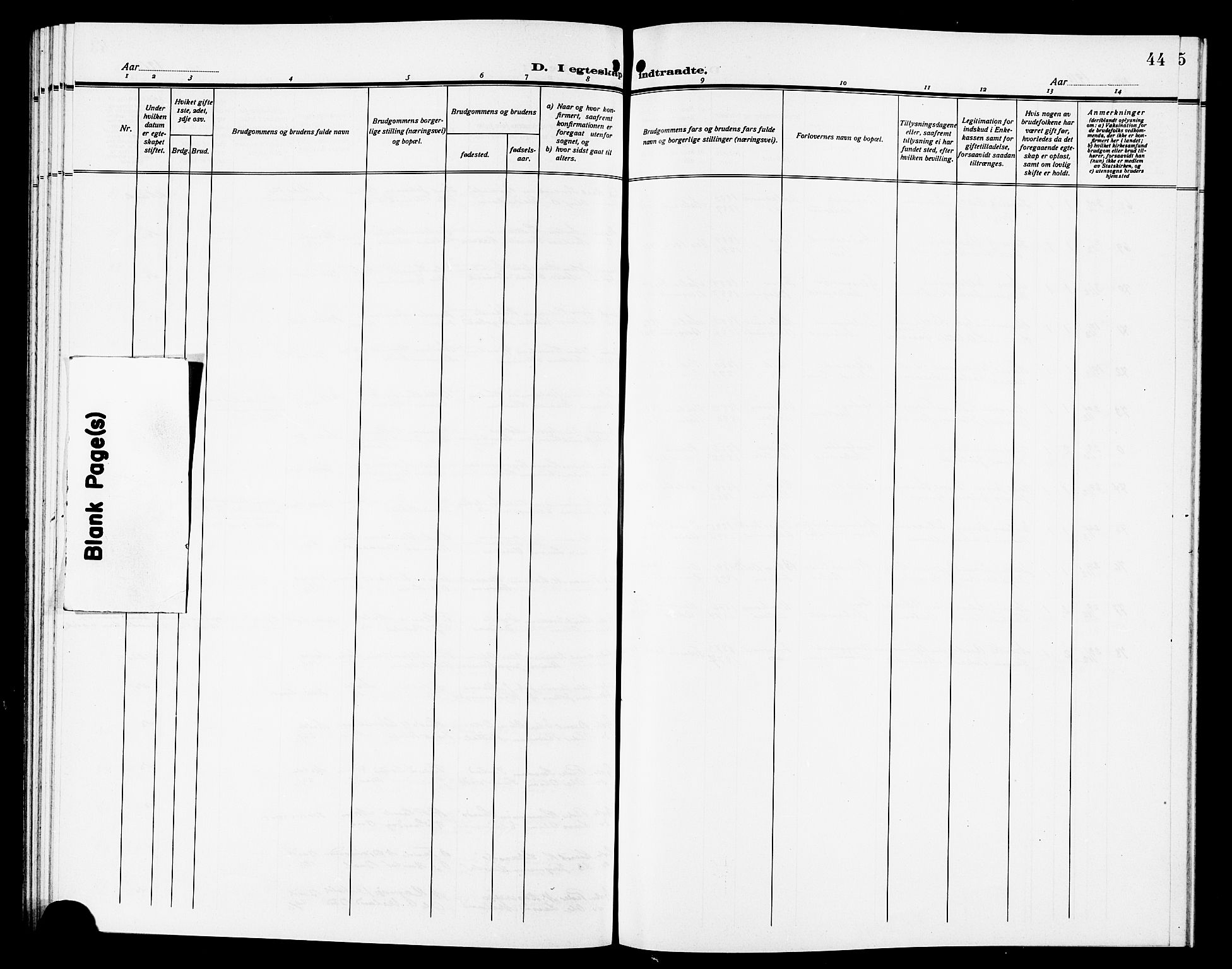 Ministerialprotokoller, klokkerbøker og fødselsregistre - Møre og Romsdal, SAT/A-1454/558/L0703: Parish register (copy) no. 558C04, 1906-1921, p. 44