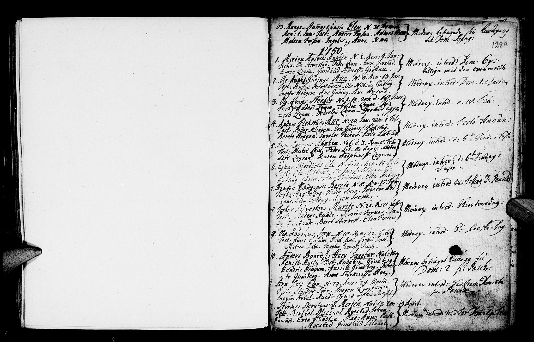 Ministerialprotokoller, klokkerbøker og fødselsregistre - Nord-Trøndelag, SAT/A-1458/746/L0439: Parish register (official) no. 746A01, 1688-1759, p. 128a