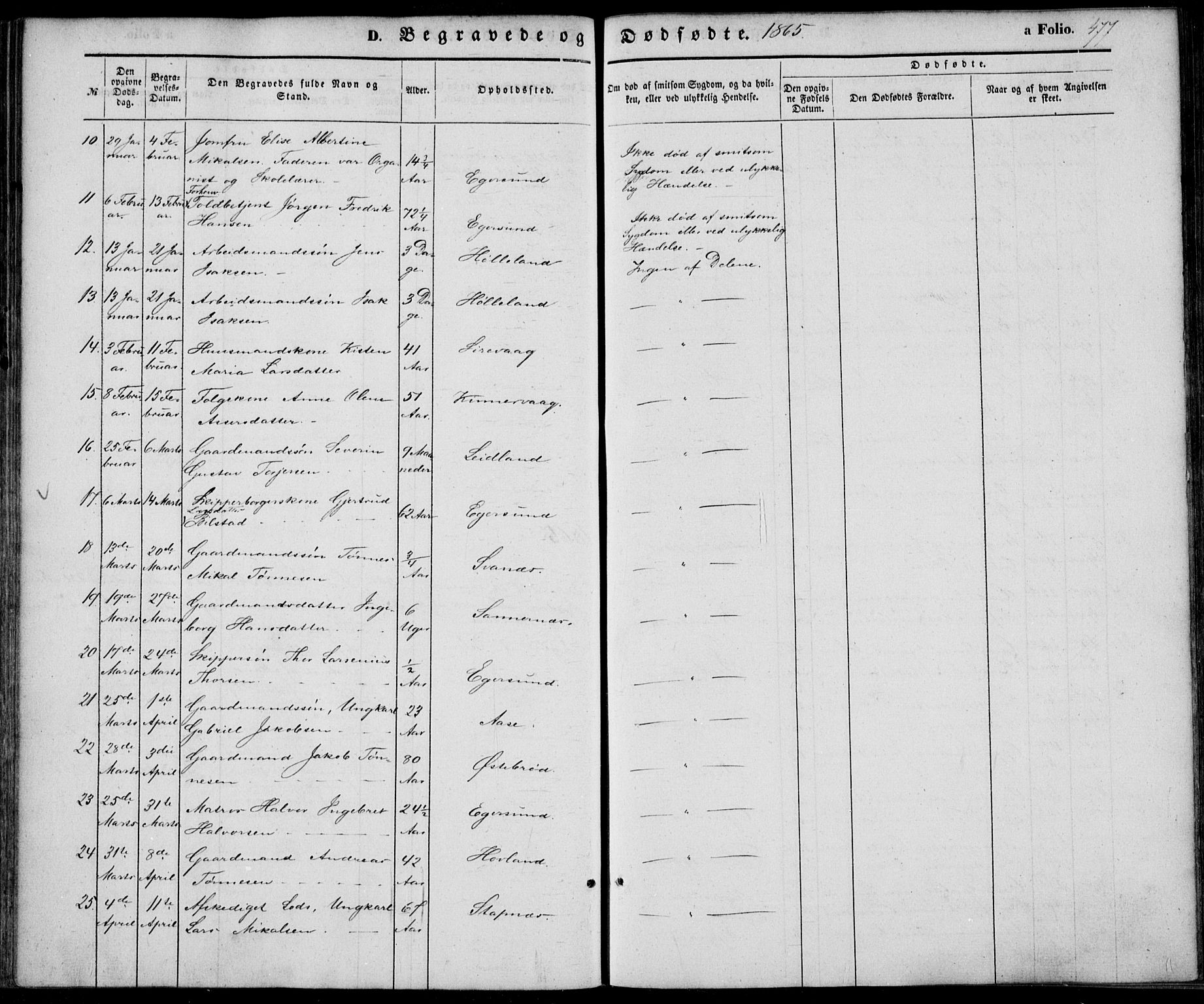 Eigersund sokneprestkontor, SAST/A-101807/S08/L0013: Parish register (official) no. A 12.2, 1850-1865, p. 477