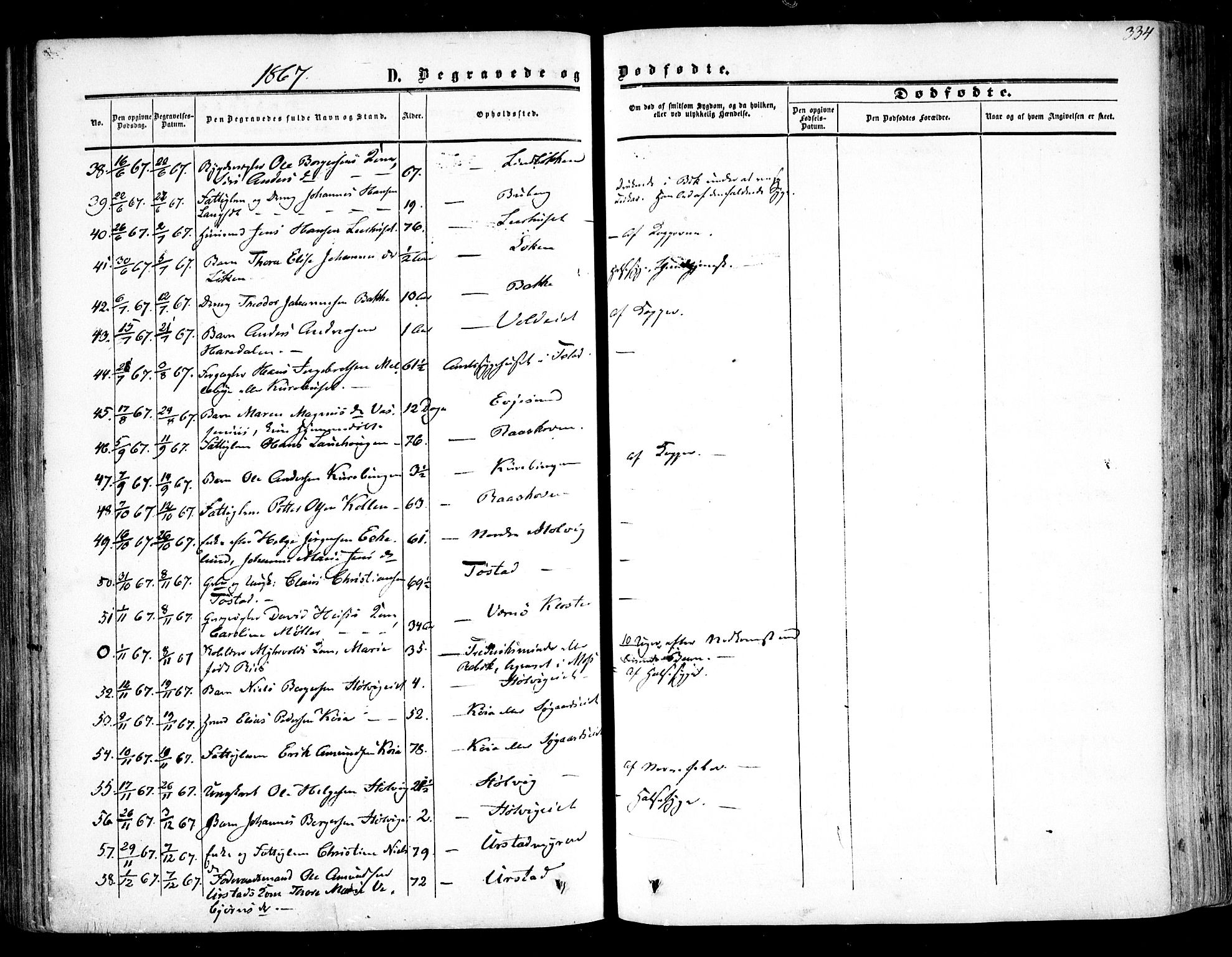 Rygge prestekontor Kirkebøker, SAO/A-10084b/F/Fa/L0005: Parish register (official) no. 5, 1852-1871, p. 334