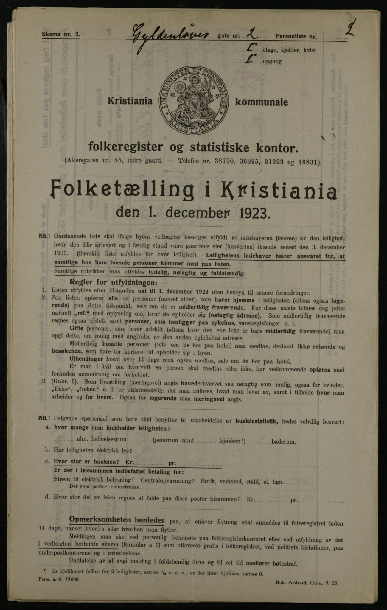 OBA, Municipal Census 1923 for Kristiania, 1923, p. 36323