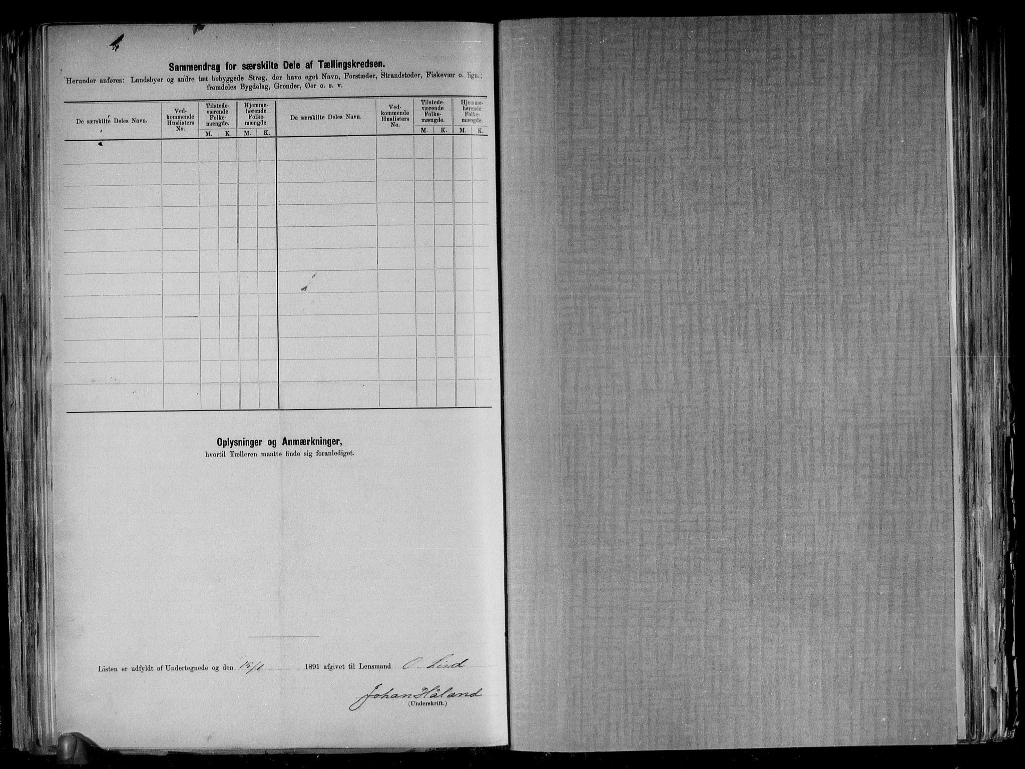 RA, 1891 census for 1434 Vevring, 1891, p. 12