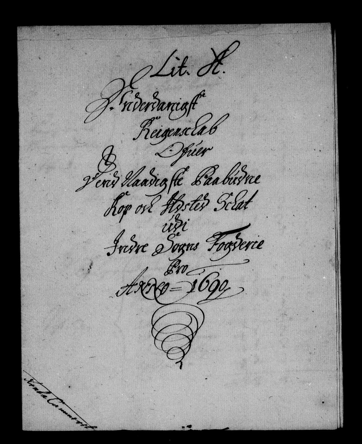 Rentekammeret inntil 1814, Reviderte regnskaper, Stiftamtstueregnskaper, Bergen stiftamt, RA/EA-6043/R/Rc/L0093: Bergen stiftamt, 1690