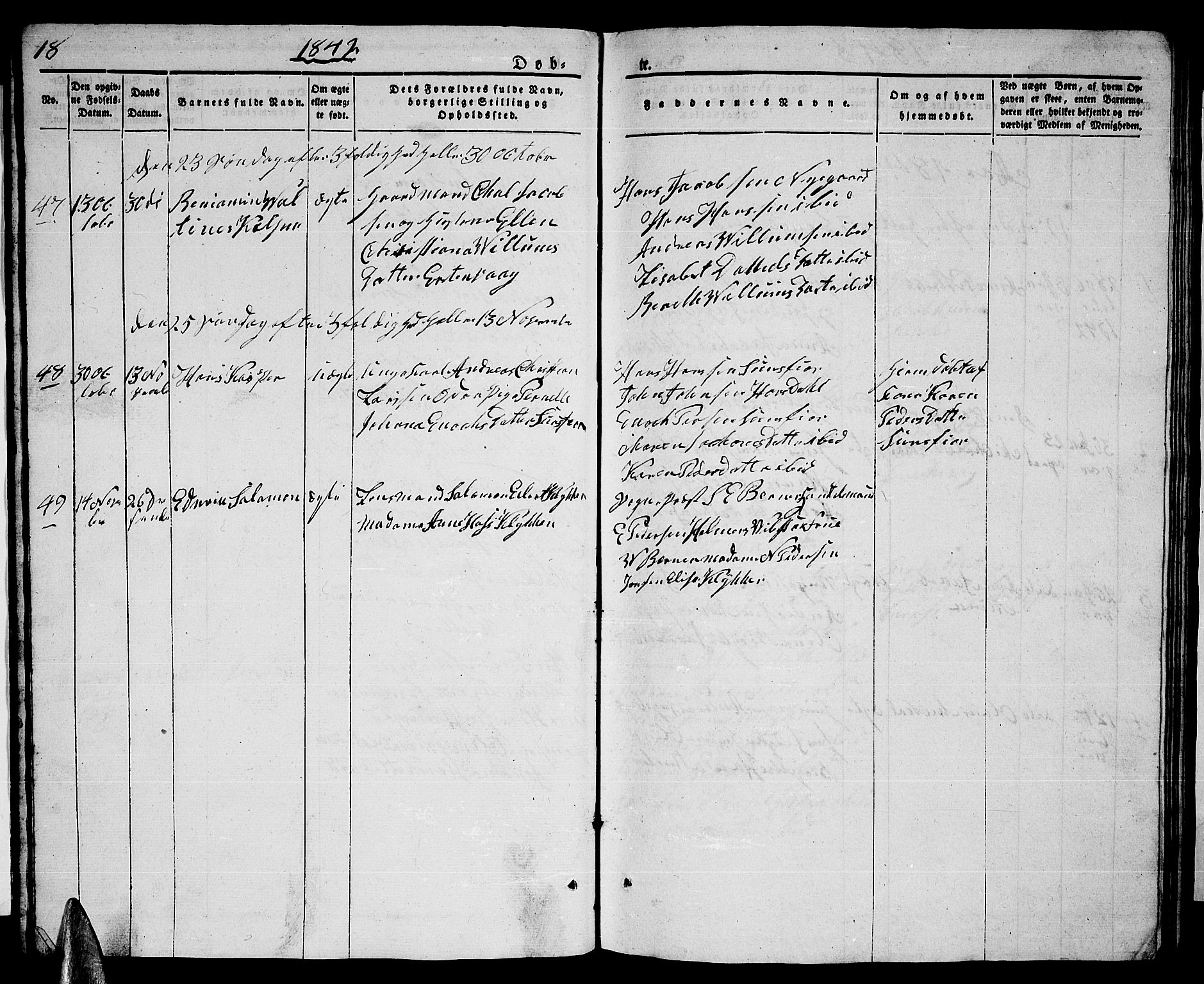 Ministerialprotokoller, klokkerbøker og fødselsregistre - Nordland, AV/SAT-A-1459/805/L0106: Parish register (copy) no. 805C02, 1841-1861, p. 18