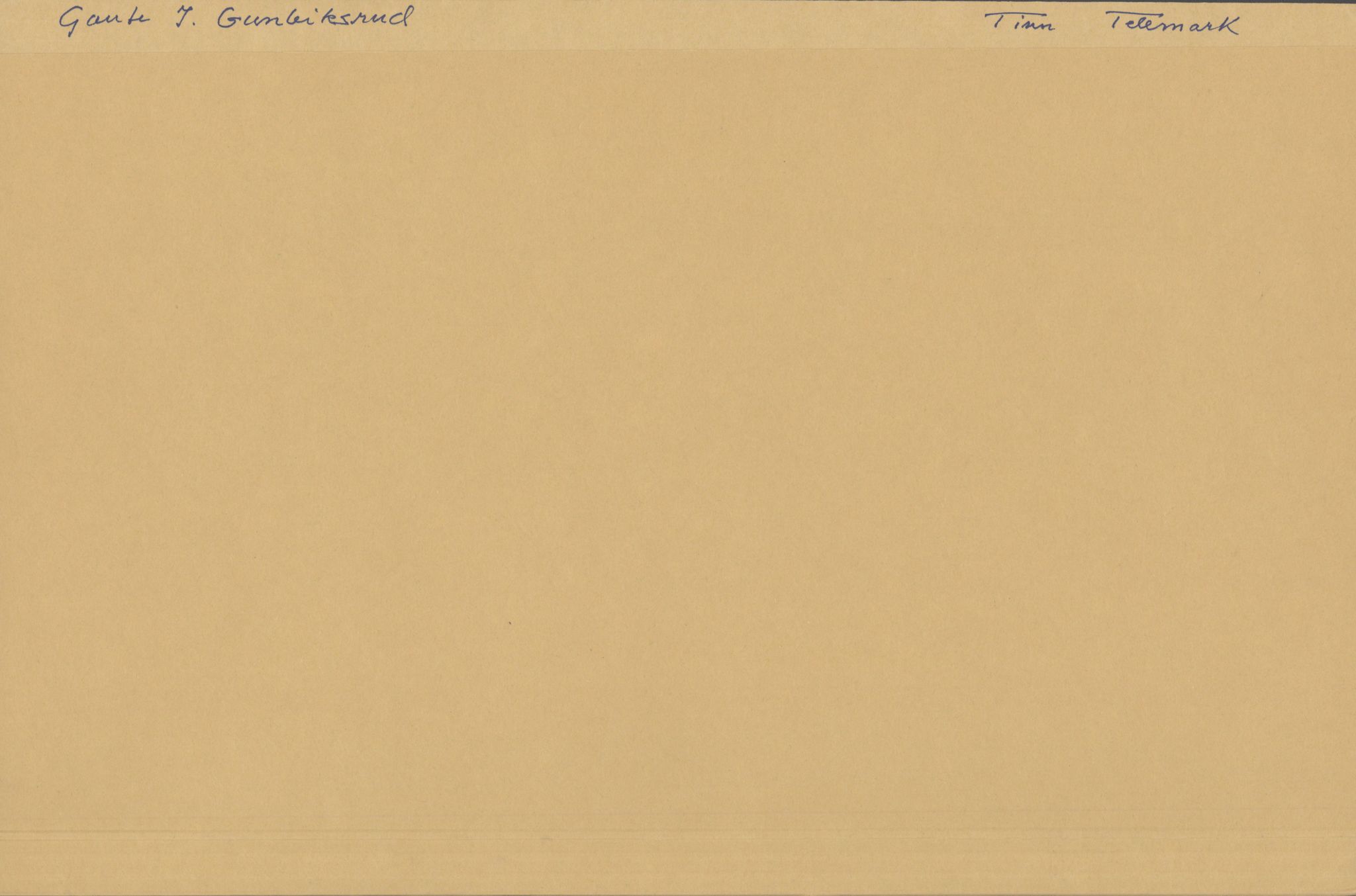 Samlinger til kildeutgivelse, Amerikabrevene, RA/EA-4057/F/L0024: Innlån fra Telemark: Gunleiksrud - Willard, 1838-1914, p. 1