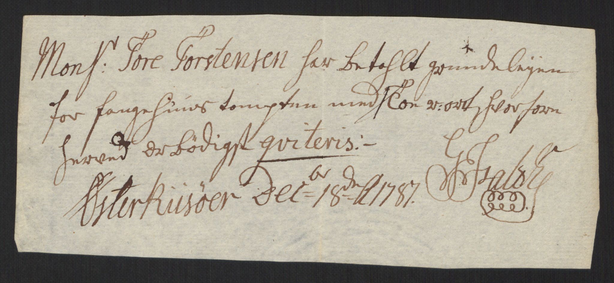 Danske Kanselli 1800-1814, AV/RA-EA-3024/K/Kk/Kka/Kkac/L0233: Kjøpstadregnskap Øster Risør, 1772-1790, p. 458