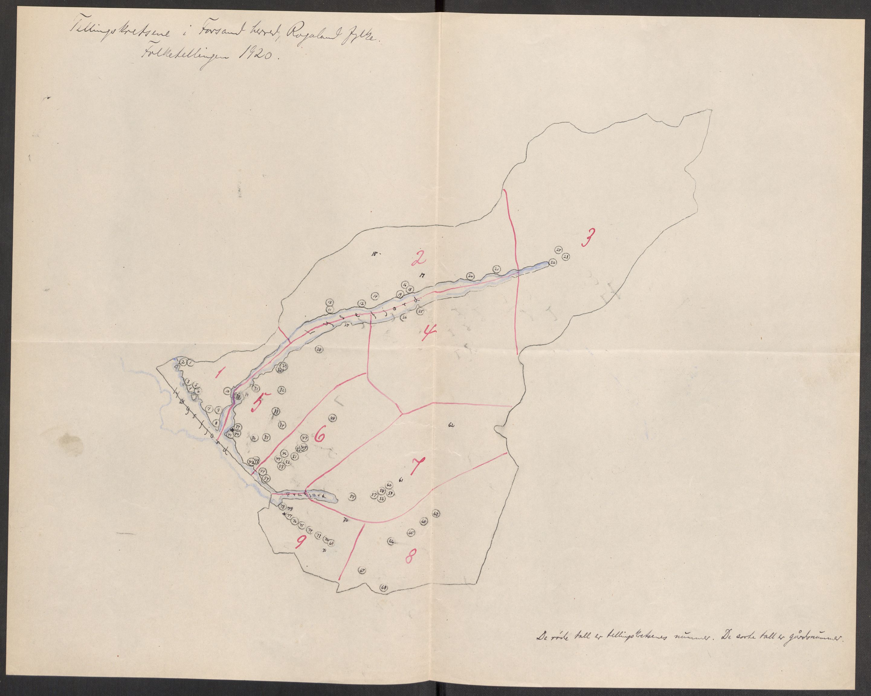 SAST, 1920 census for Forsand, 1920, p. 4