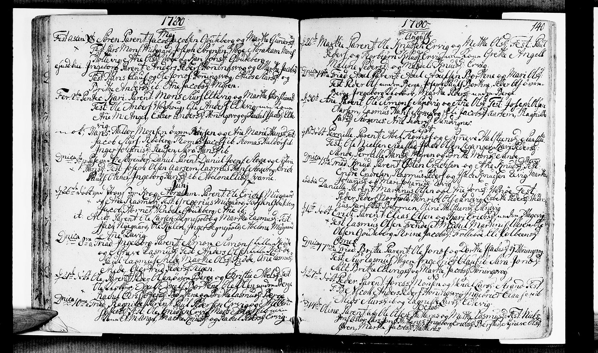 Selje sokneprestembete, AV/SAB-A-99938/H/Ha/Haa/Haaa: Parish register (official) no. A 5, 1760-1782, p. 140