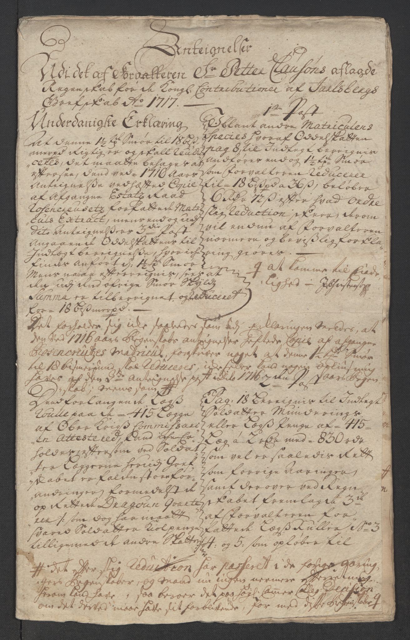 Rentekammeret inntil 1814, Reviderte regnskaper, Fogderegnskap, RA/EA-4092/R32/L1881: Fogderegnskap Jarlsberg grevskap, 1717, p. 357