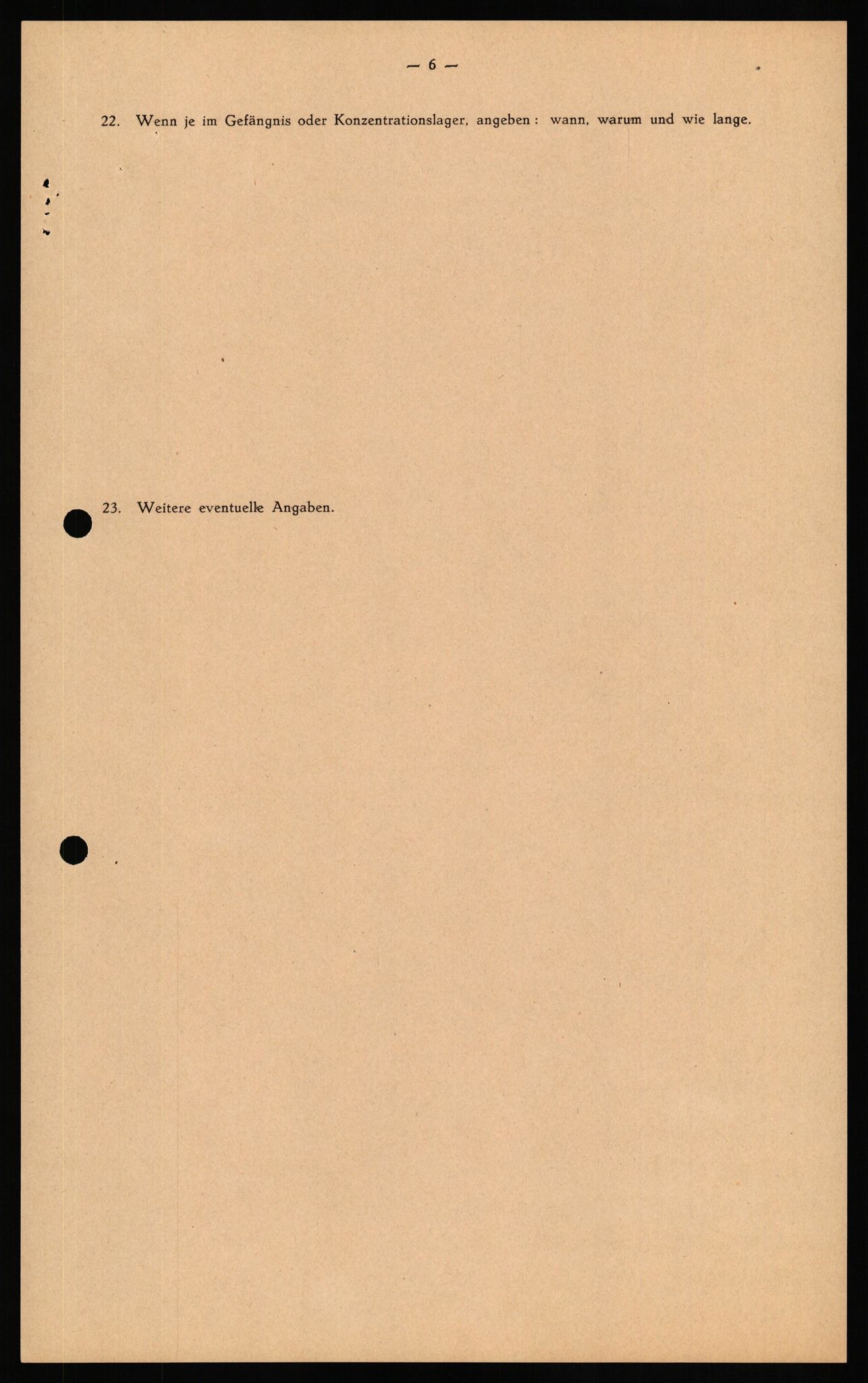 Forsvaret, Forsvarets overkommando II, AV/RA-RAFA-3915/D/Db/L0035: CI Questionaires. Tyske okkupasjonsstyrker i Norge. Tyskere., 1945-1946, p. 25