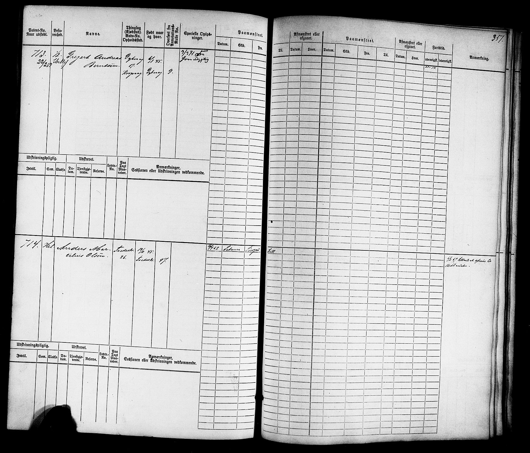 Tvedestrand mønstringskrets, SAK/2031-0011/F/Fb/L0015: Hovedrulle nr 1-766, U-31, 1869-1900, p. 366