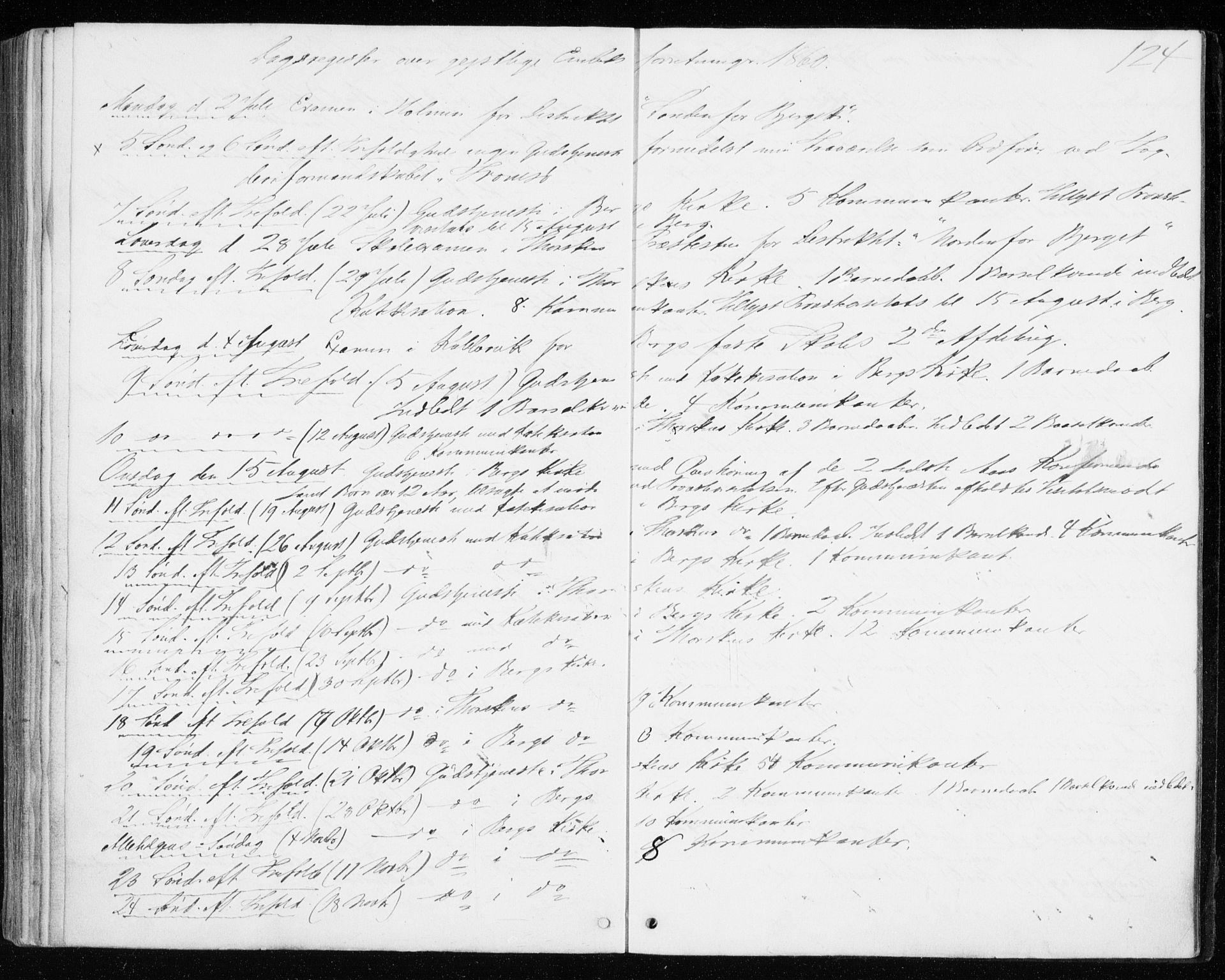 Berg sokneprestkontor, SATØ/S-1318/G/Ga/Gaa/L0002kirke: Parish register (official) no. 2, 1860-1872, p. 124