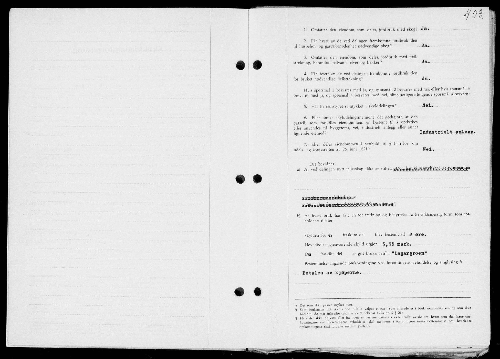 Ryfylke tingrett, SAST/A-100055/001/II/IIB/L0088: Mortgage book no. 67, 1942-1942, Diary no: : 1558/1942