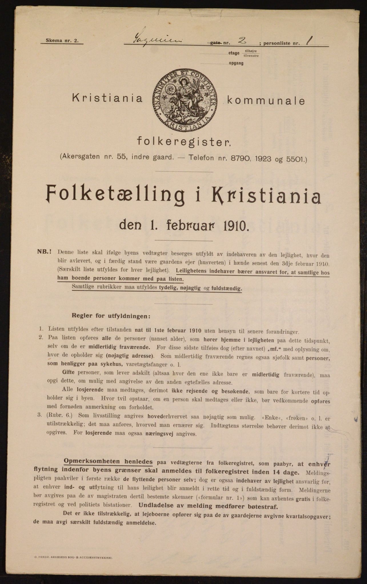 OBA, Municipal Census 1910 for Kristiania, 1910, p. 82698