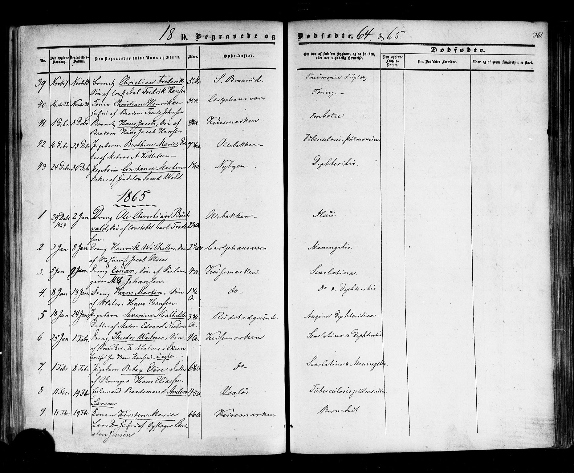 Horten kirkebøker, AV/SAKO-A-348/F/Fa/L0001: Parish register (official) no. 1, 1855-1871, p. 361