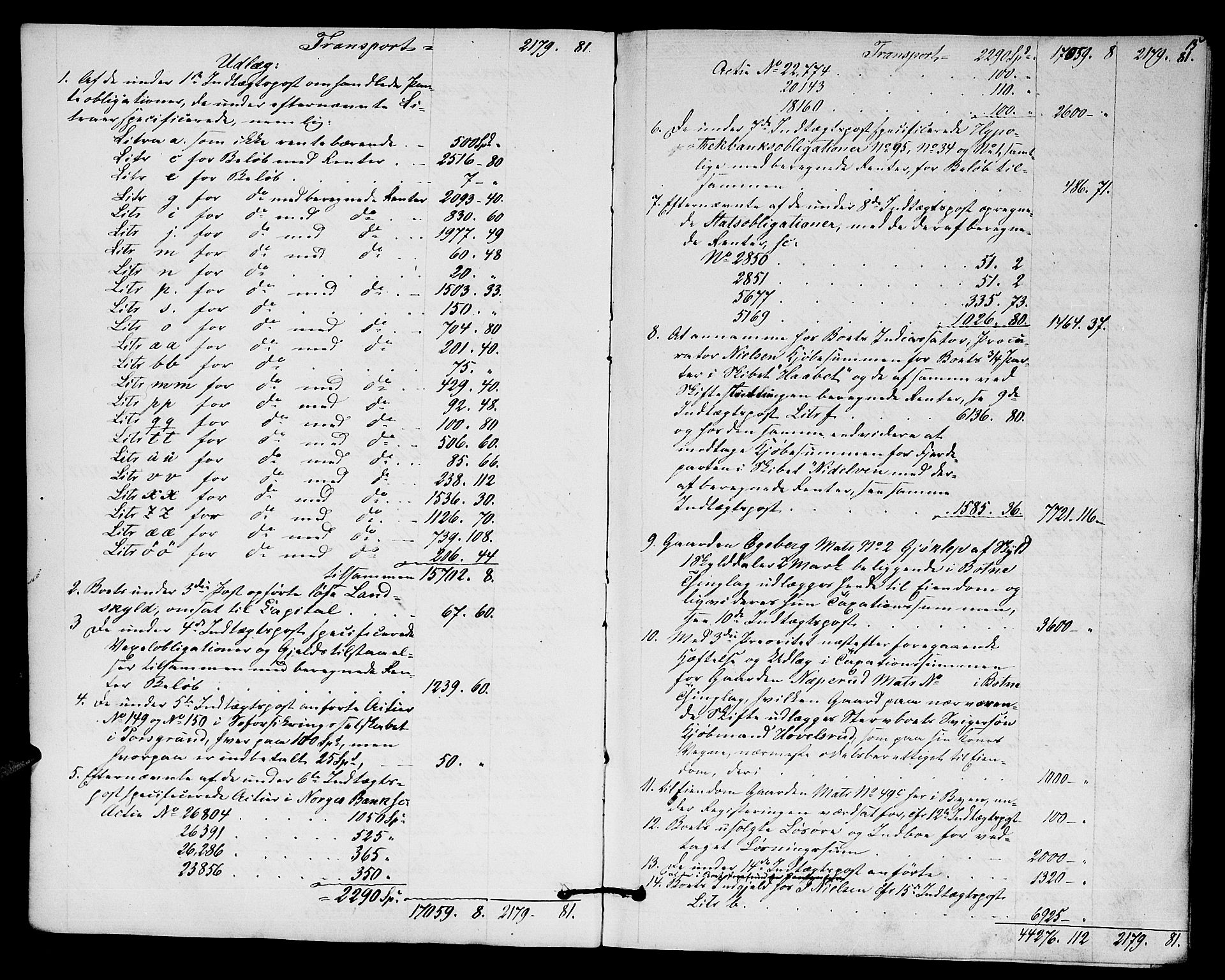 Holmestrand byfogd, AV/SAKO-A-223/H/Hd/L0002: Skifteutlodningsprotokoll, 1855-1887, p. 14-15