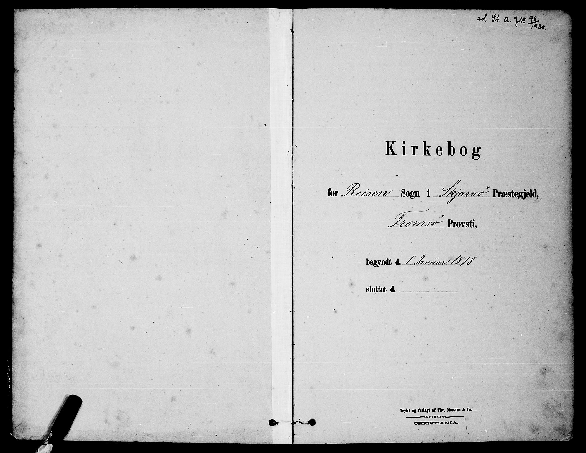 Skjervøy sokneprestkontor, AV/SATØ-S-1300/H/Ha/Hab/L0020klokker: Parish register (copy) no. 20, 1878-1892