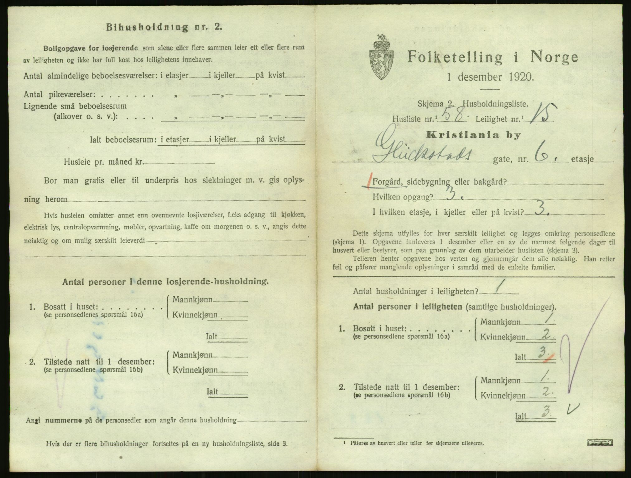 SAO, 1920 census for Kristiania, 1920, p. 29424